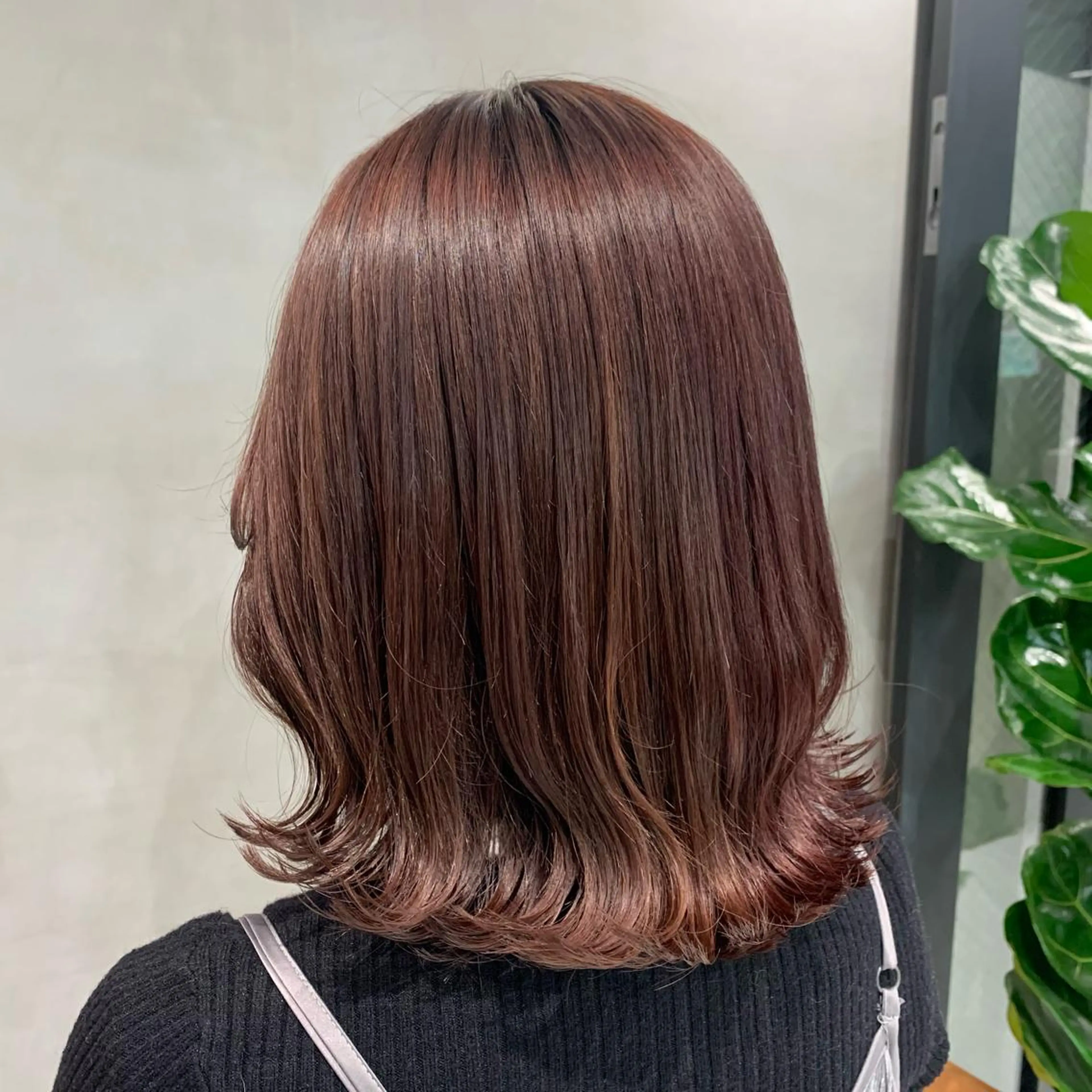 ミディアム カラー ブリーチ ブラウンカラー ピンクカラー ピンクブラウン カット ヘアカラー トリートメント 🌹似合わせカラー/ 酸性縮毛🌹野本麗奈のヘアスタイル