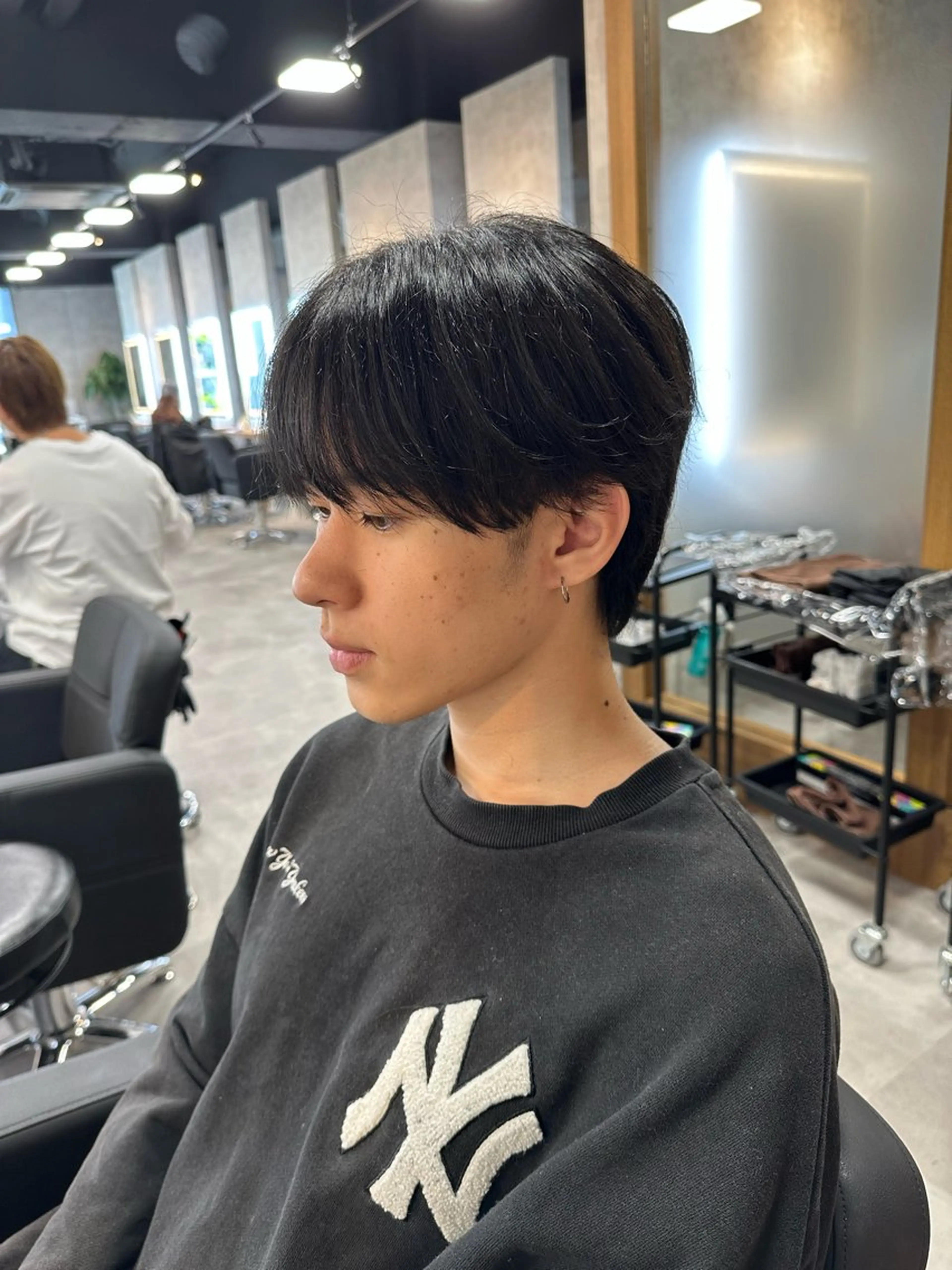 ショート パーマ メンズ メンズパーマ ニュアンスパーマ カット パーマ 札幌メンズヘア指名 No.1光👑👑のヘアスタイル