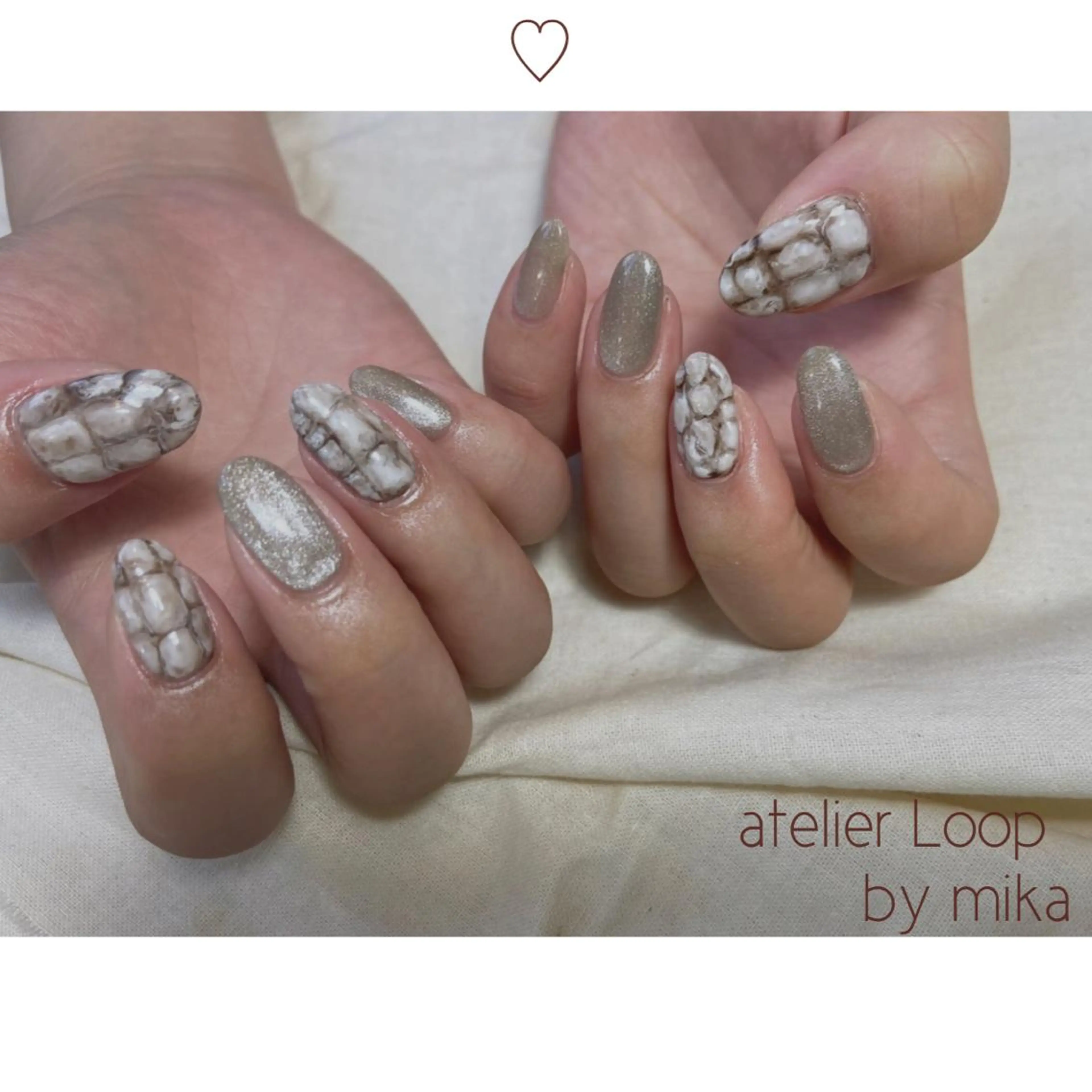 ネイル ハンドネイル atelierLoopbyshiho所属・atelier Loop♪MIKAのネイルデザイン