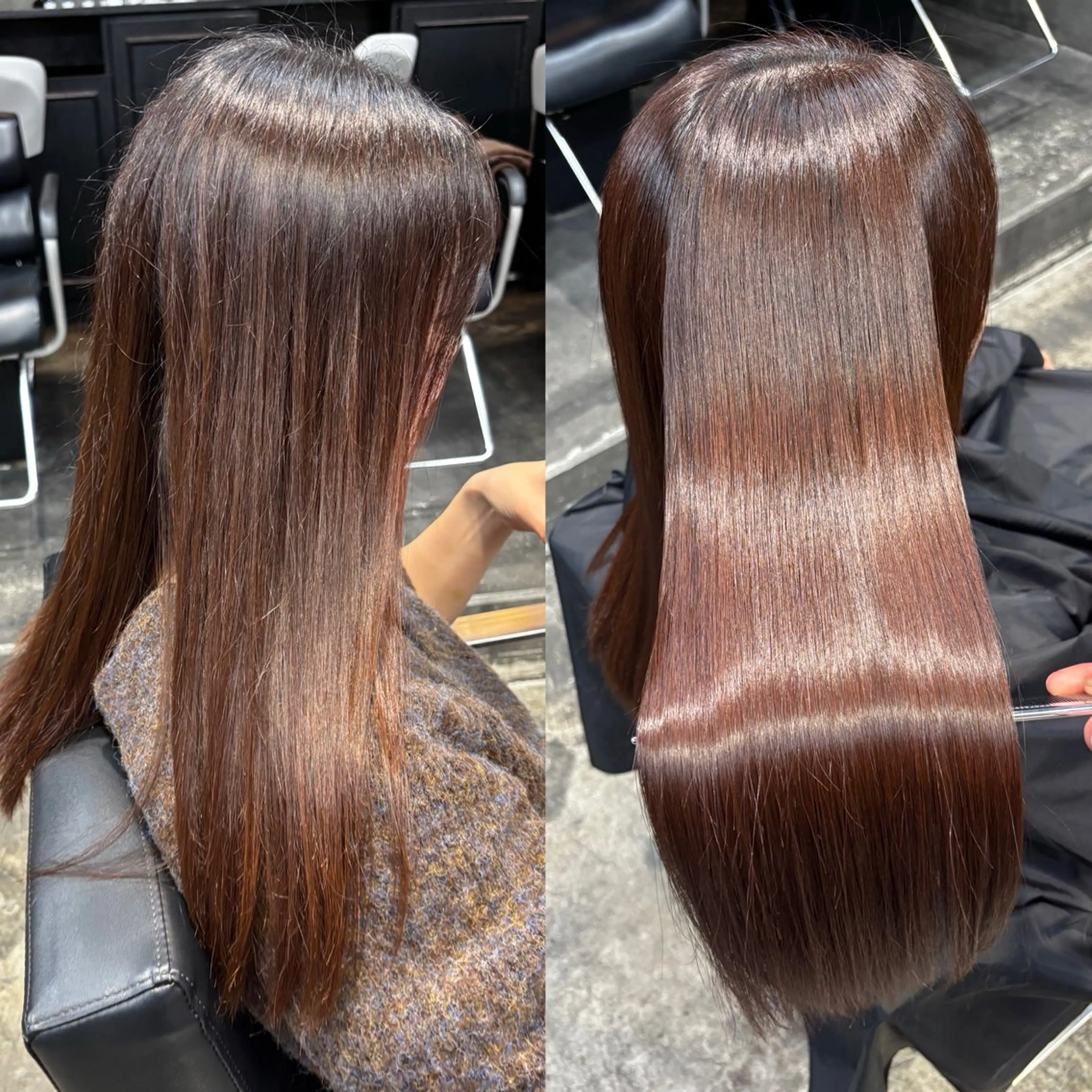 ロング ケアカラー ヘアカラー 川尻 竜正のヘアスタイル
