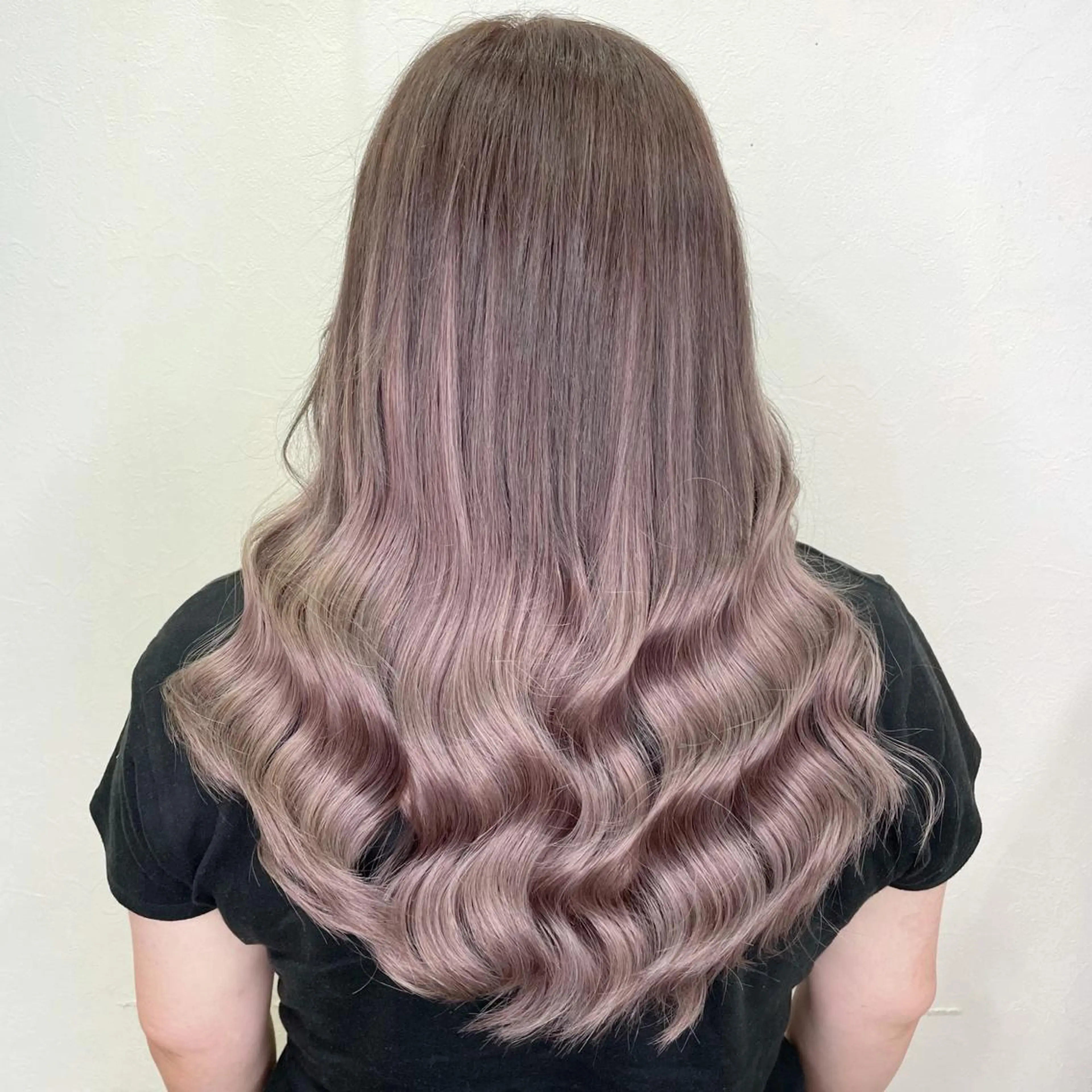 セミロング カラー アッシュ エクステ ヘアカラー エクステ 池袋🧡ダブルカラー /馴染ませエクステのヘアスタイル