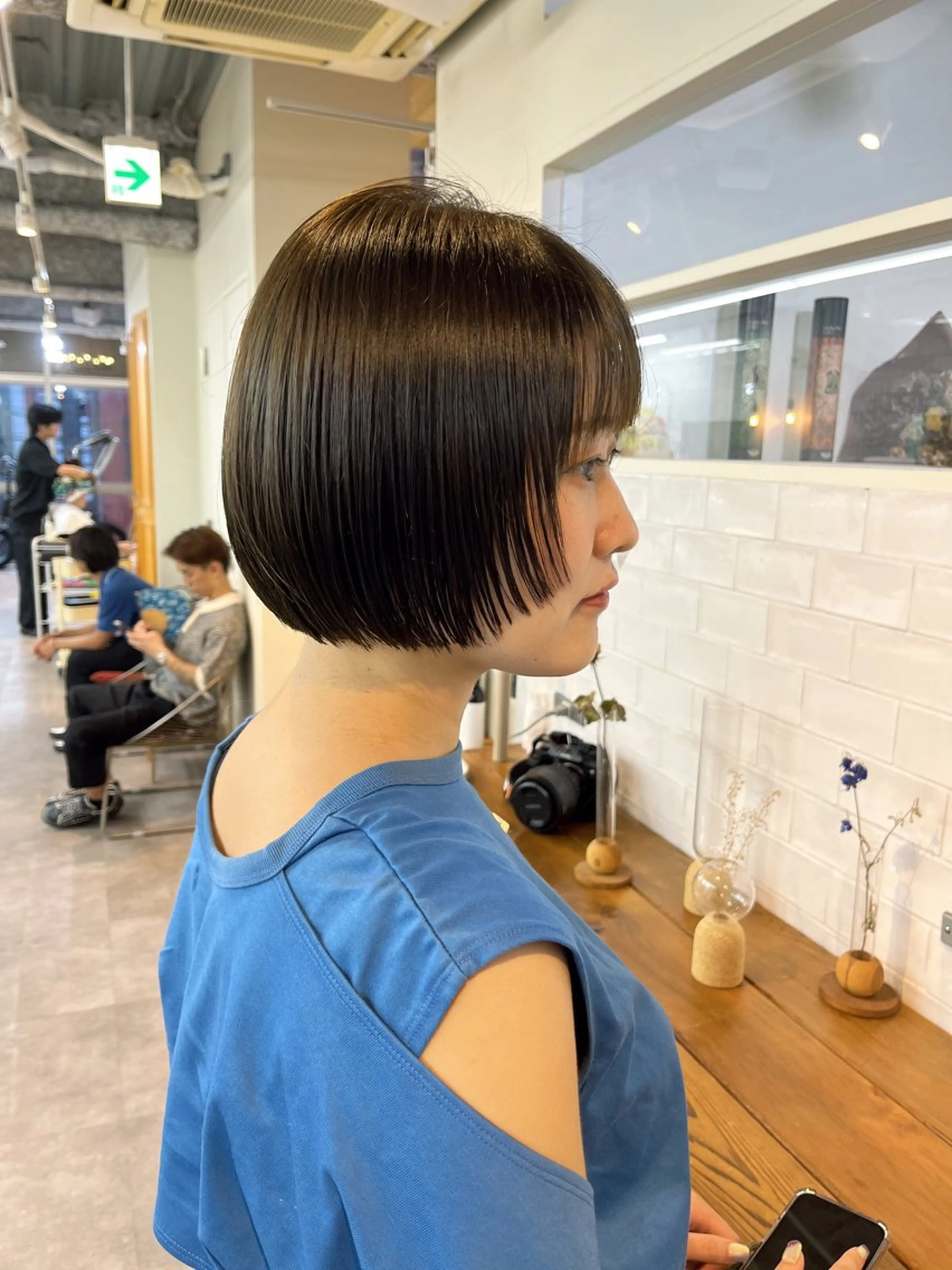 ショート カラー ボブレイヤー ボブ レイヤーカット benji仙台所属・KOKI/ ボブ/ パーマ/透明感カラーのヘアスタイル