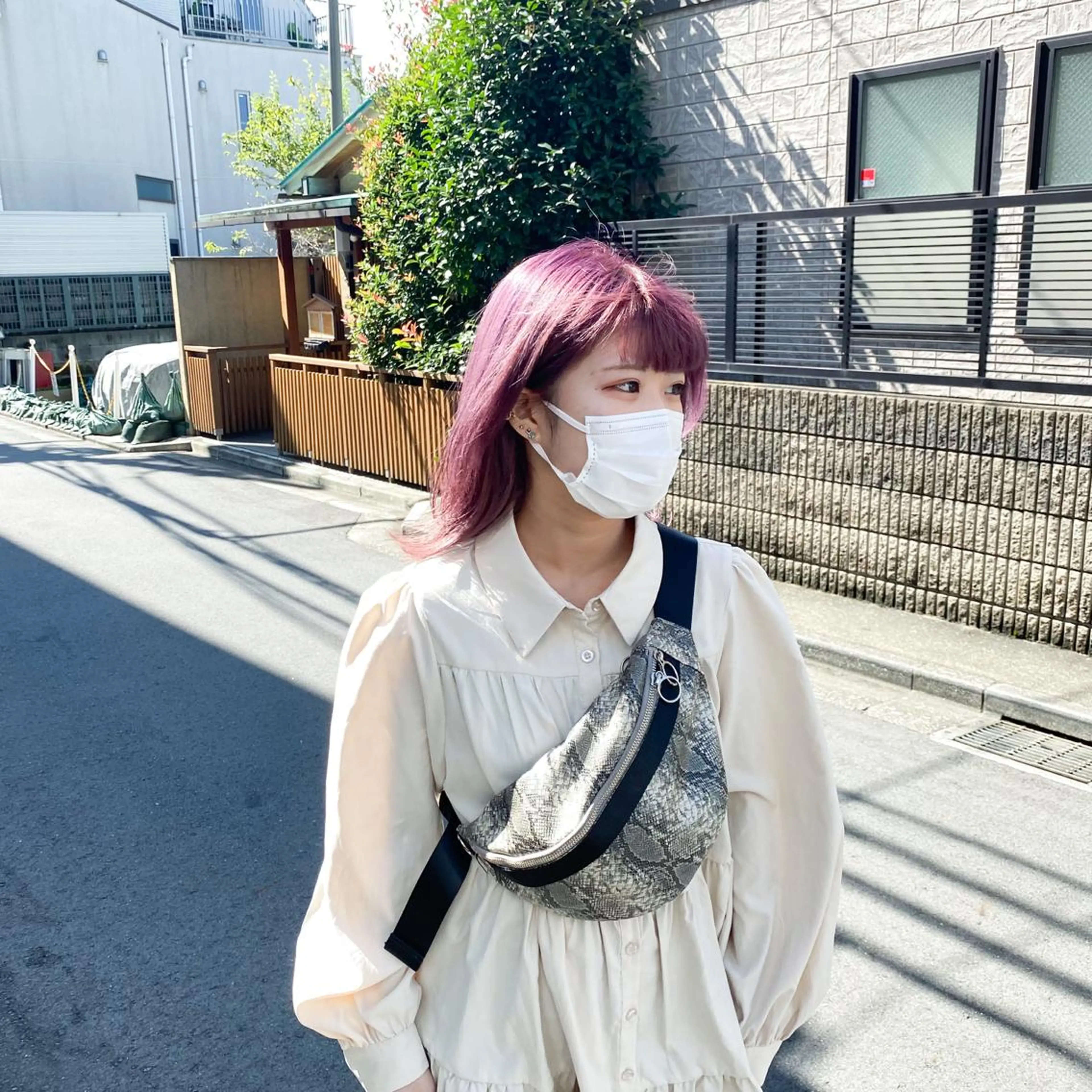 ミディアム カラー 艶髪ブリーチ 永井竜也のヘアスタイル