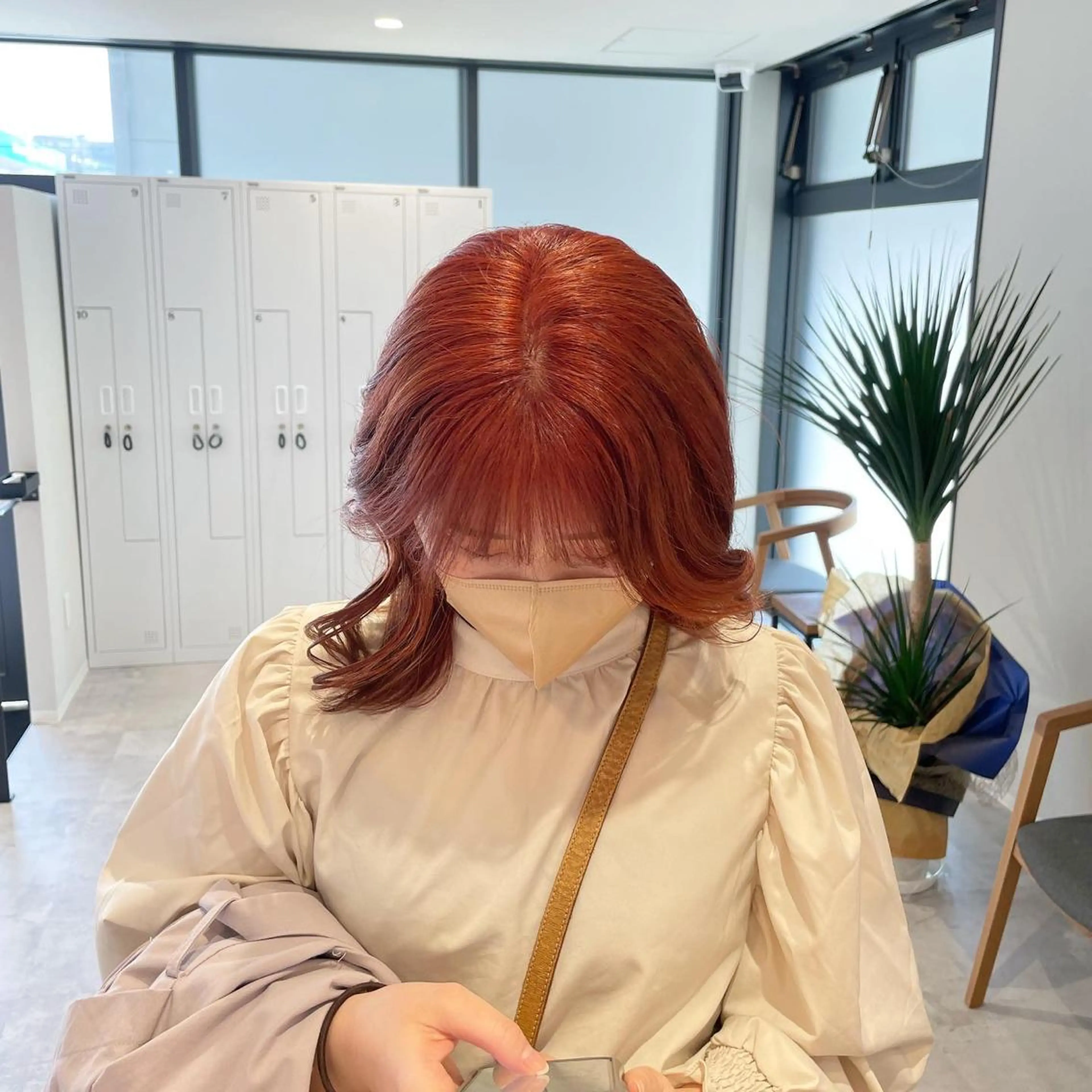 セミロング カラー 髪質改善 asukaのヘアスタイル