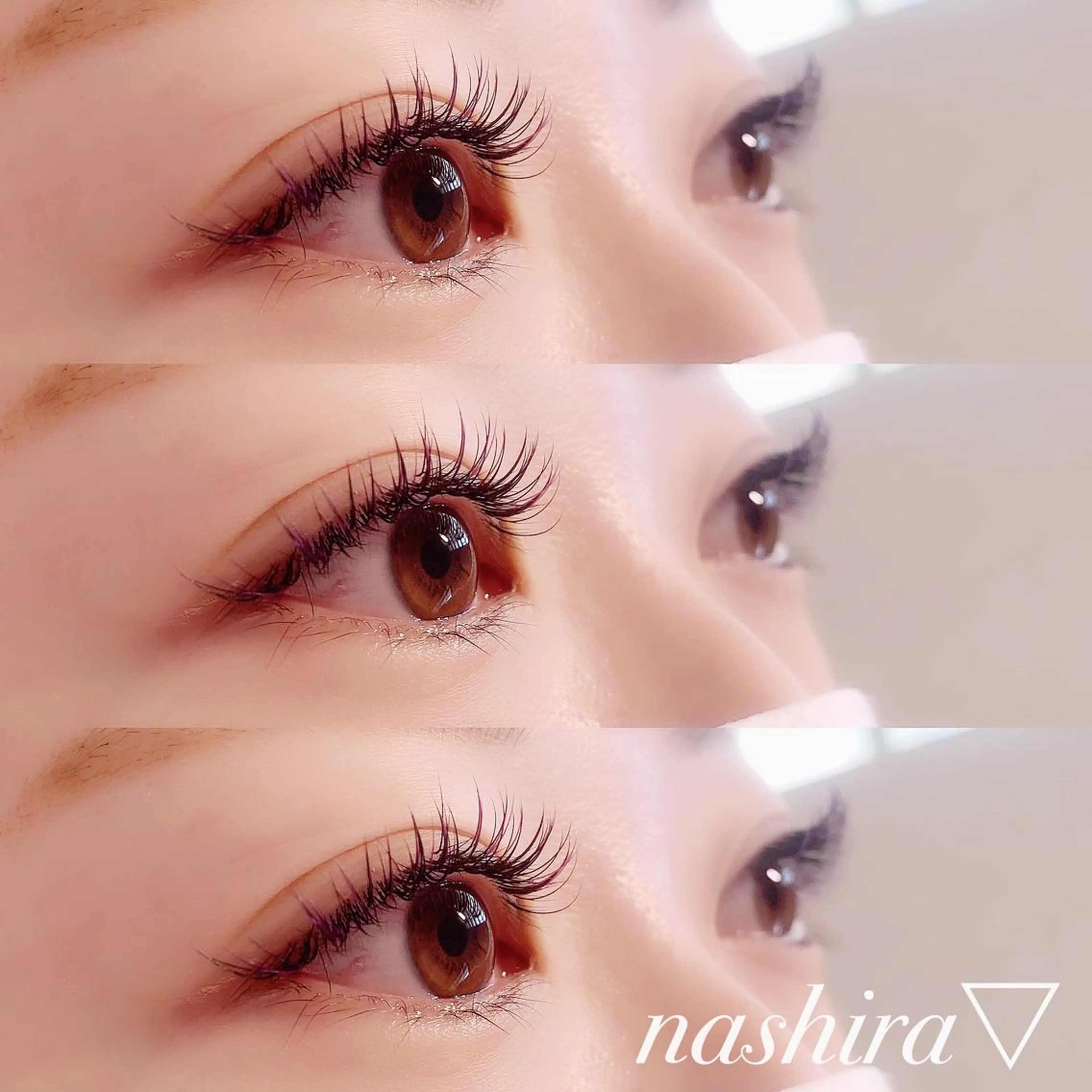 マツエク・マツパ Cカール カラーマツエク マツエク nashira -ナシラ- 恵比寿のマツエク・マツパデザイン