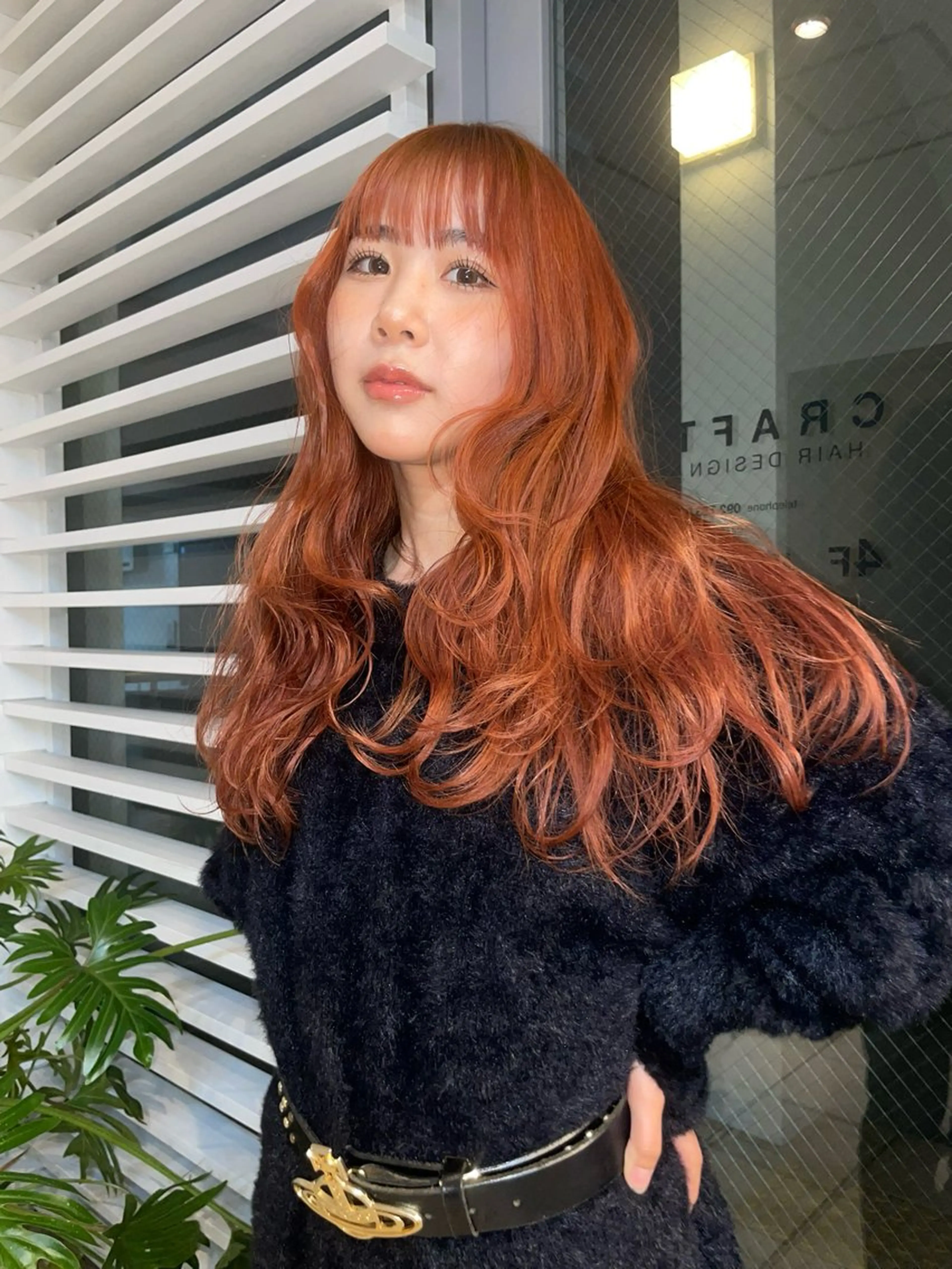 カラー YURiA /暖色/海外風のヘアスタイル