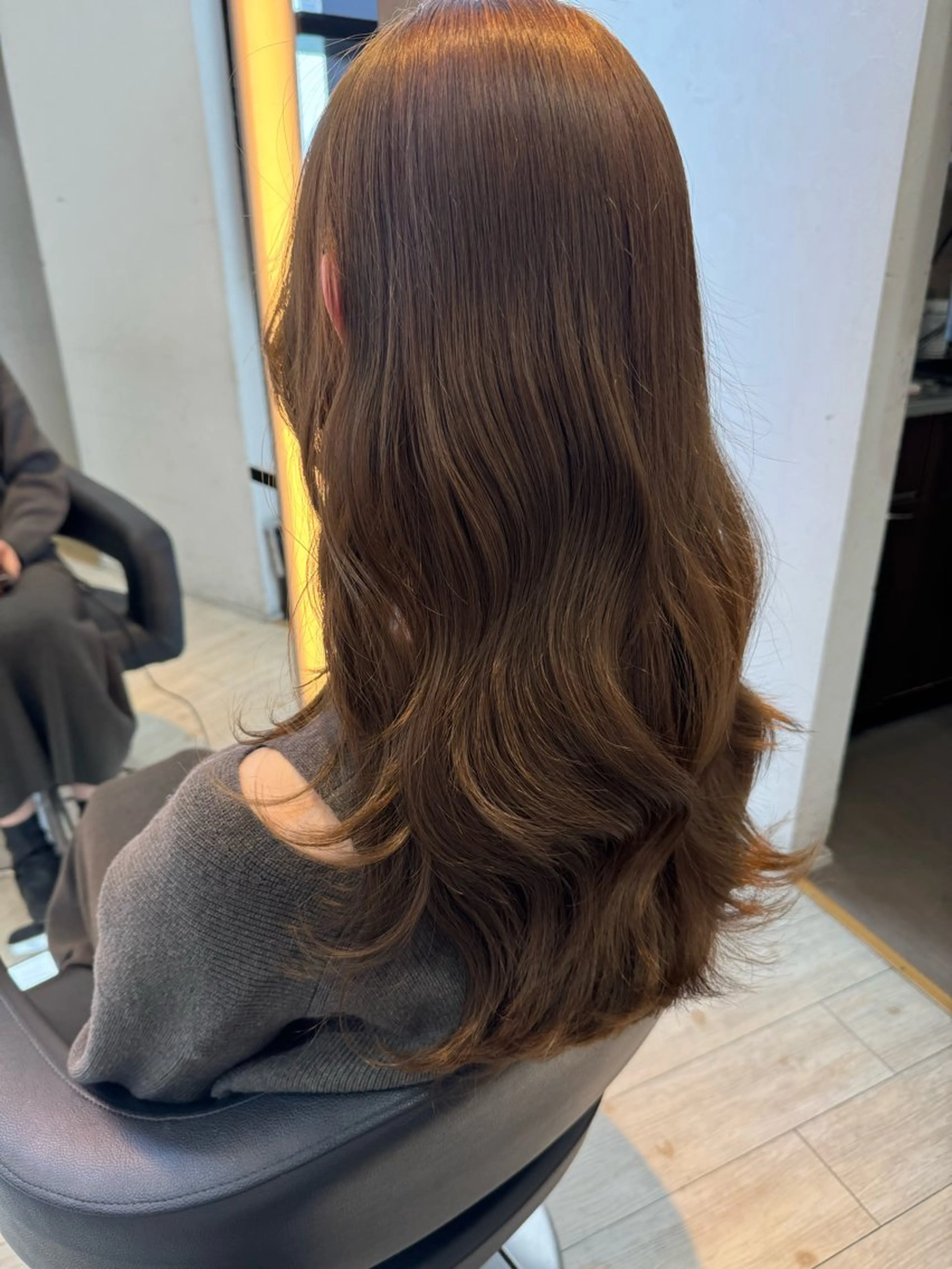 セミロング カラー 韓国風ヘア レイヤーカット カット ヘアカラー トリートメント 縮毛矯正/カット/ 韓国ヘア/蛯原🍤のヘアスタイル