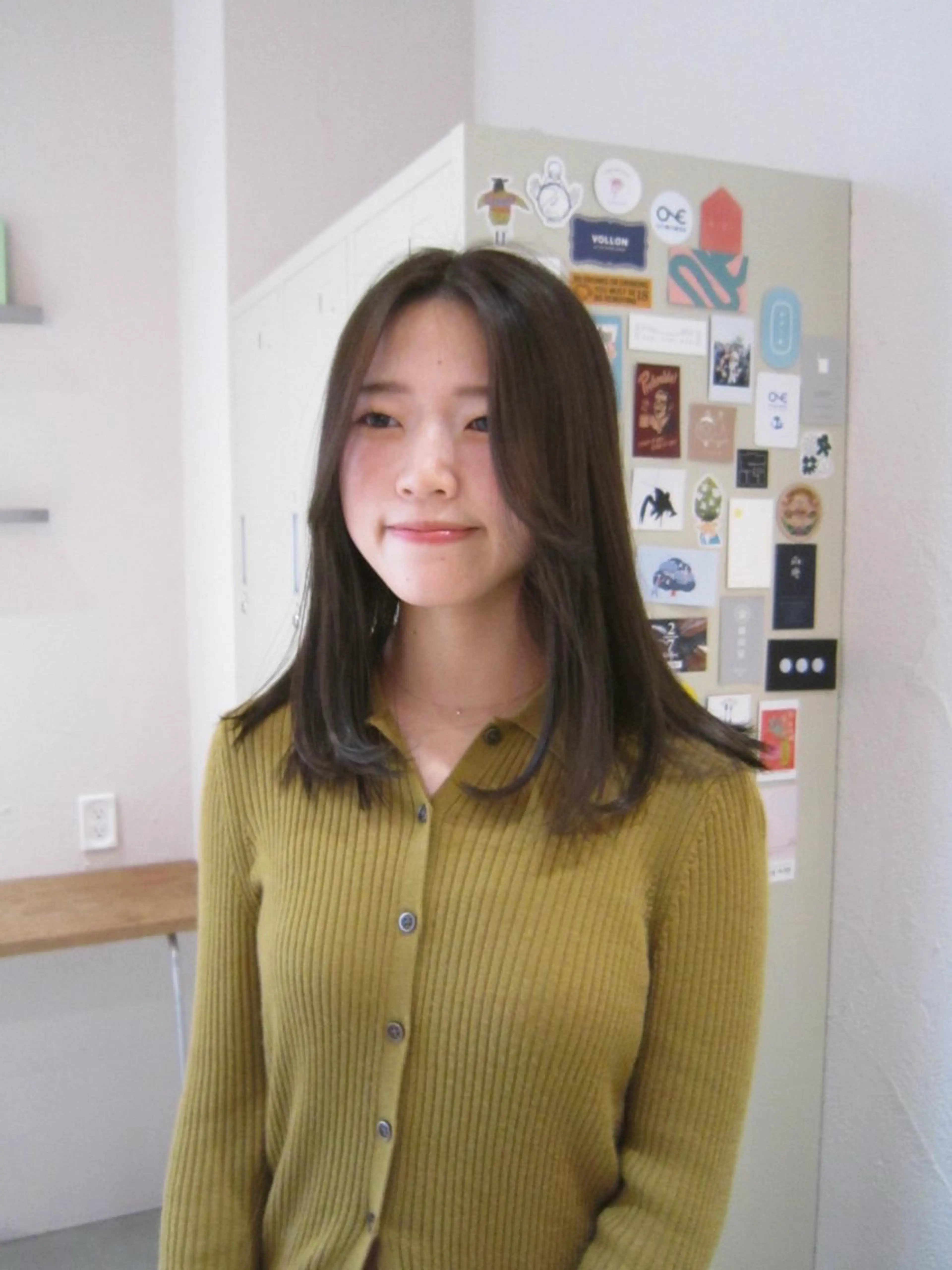 ミディアム カラー 透明感カラー オリーブカラー ヘアカラー kici所属・🌷似合わせカラー 🌷/岡崎/アイ🐰のヘアスタイル