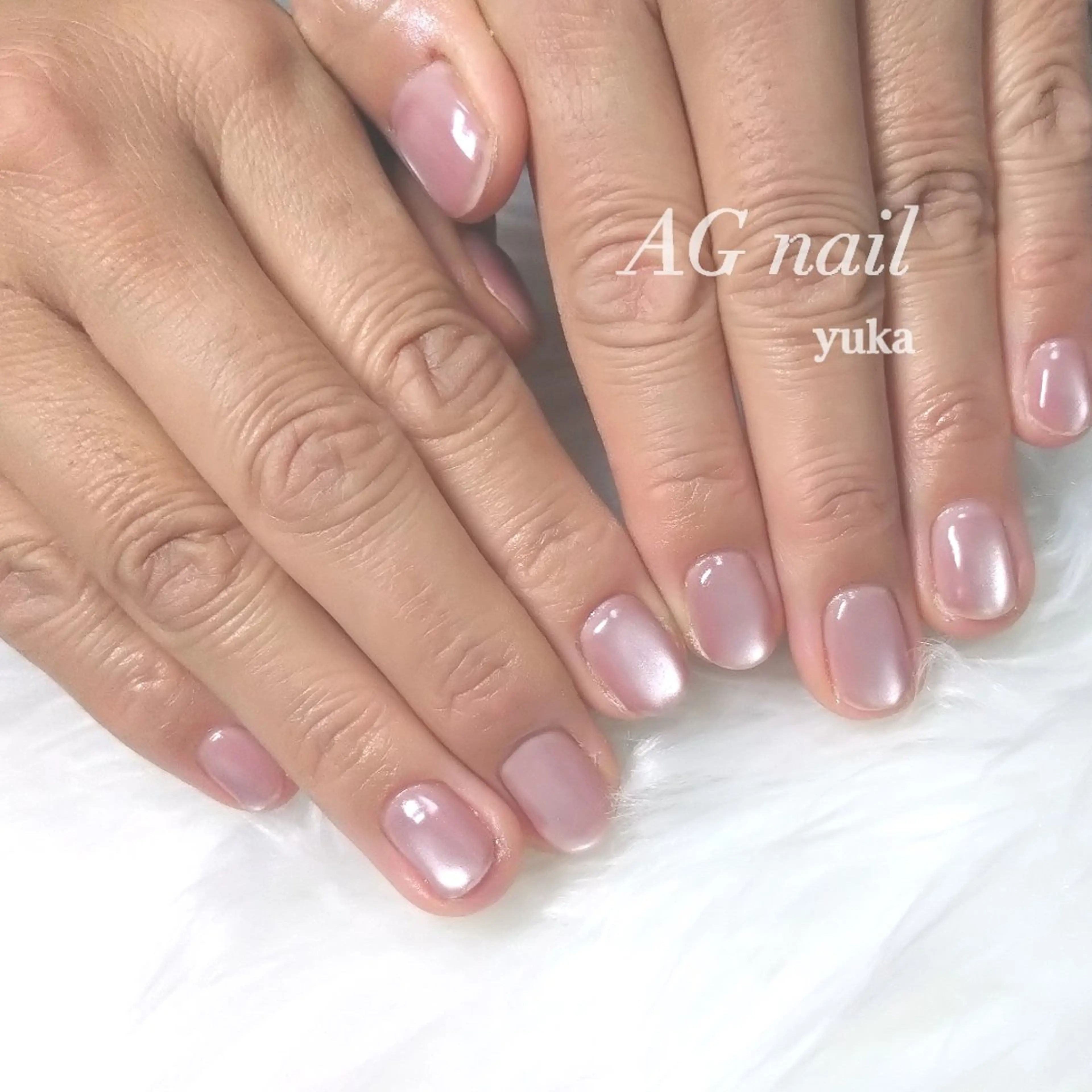 ネイル マグネットネイル マグネットワンカラー ワンカラーネイル AG nail 〚　yuka　〛のネイルデザイン