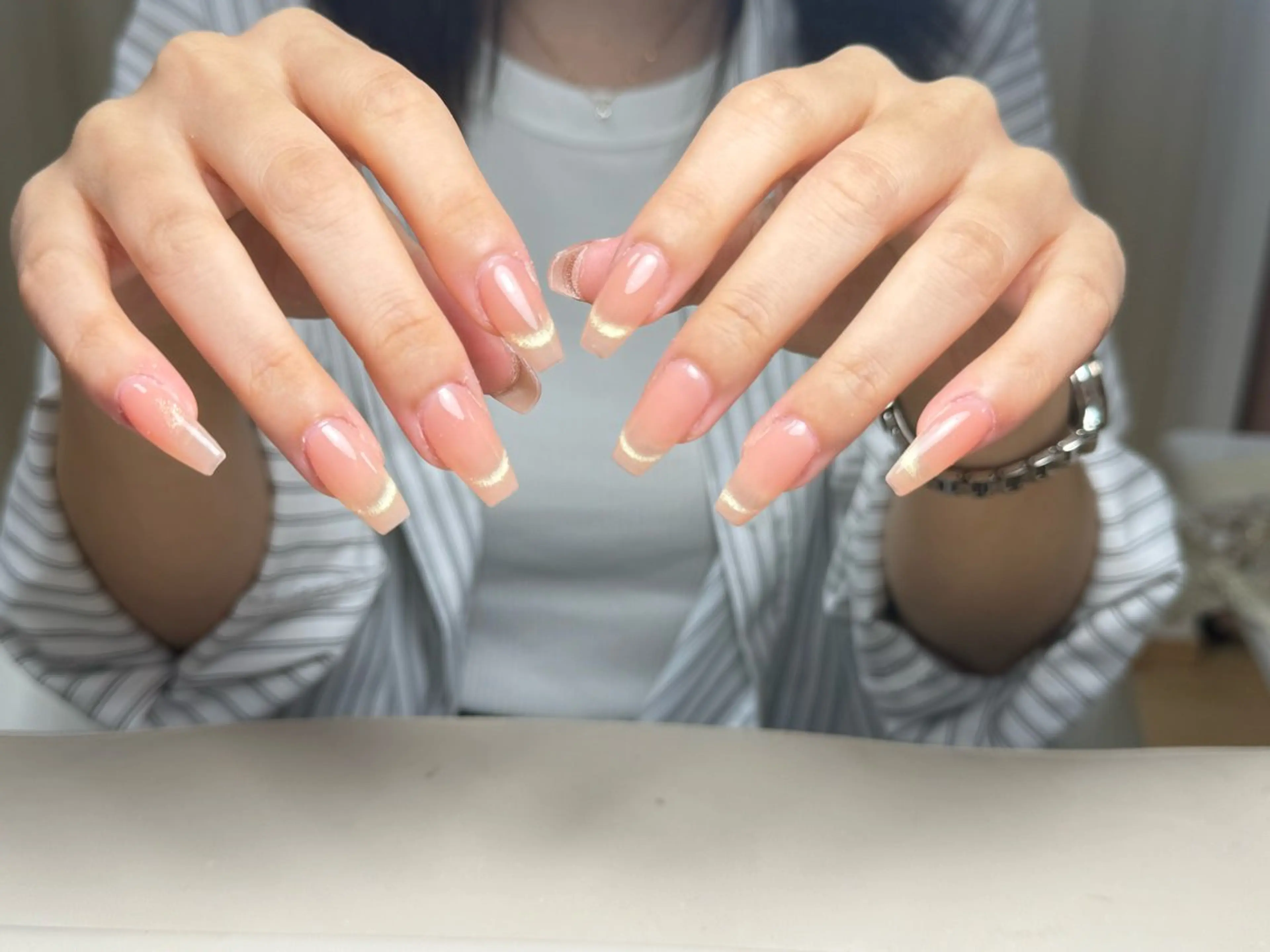 ロング ハンドネイル Moomi あずりのネイルデザイン