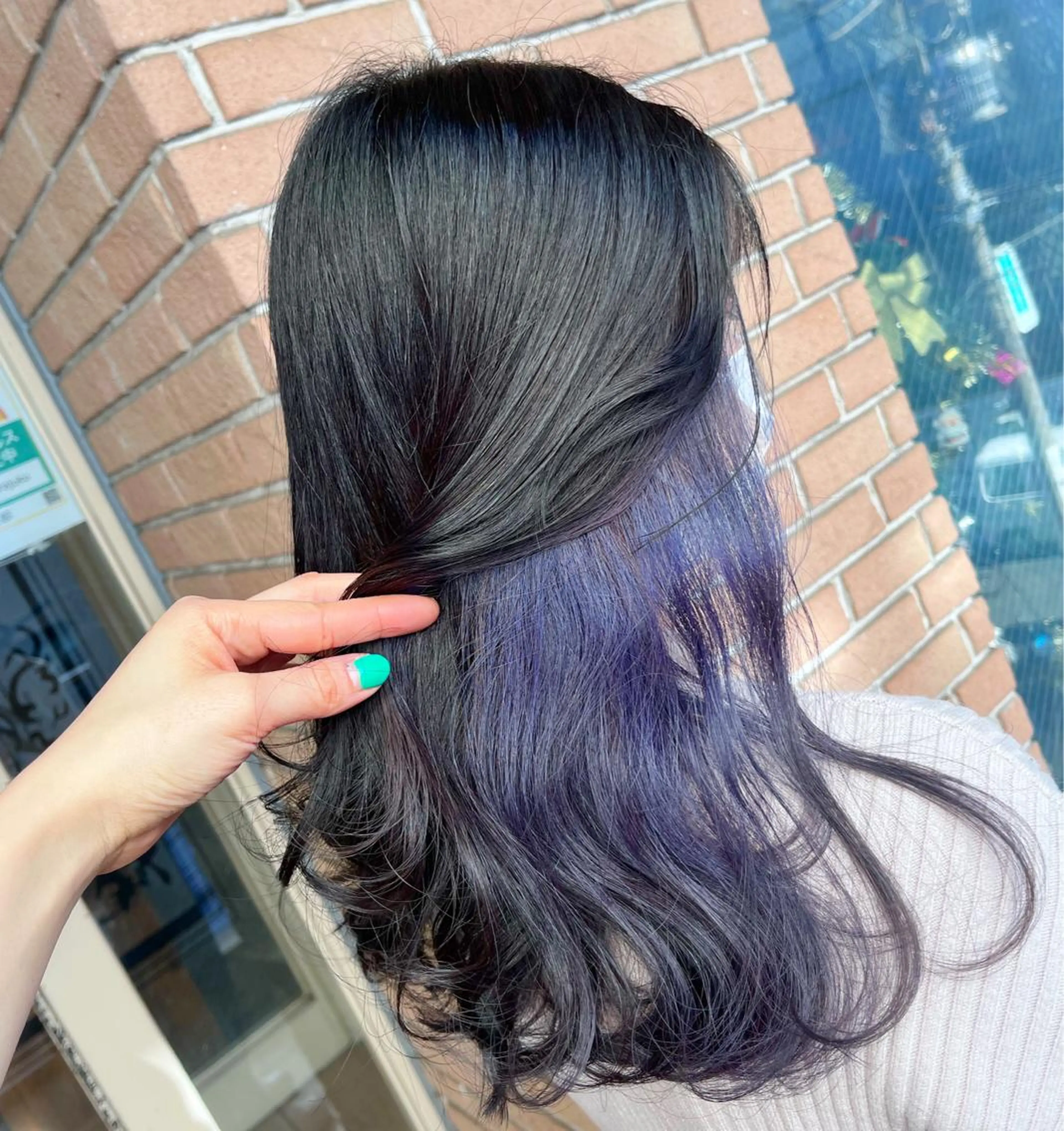セミロング カラー ヘアアレンジ ブリーチ ヘアカラー ピンクカラー🩷 ヘアセットＮＯ.1のヘアスタイル