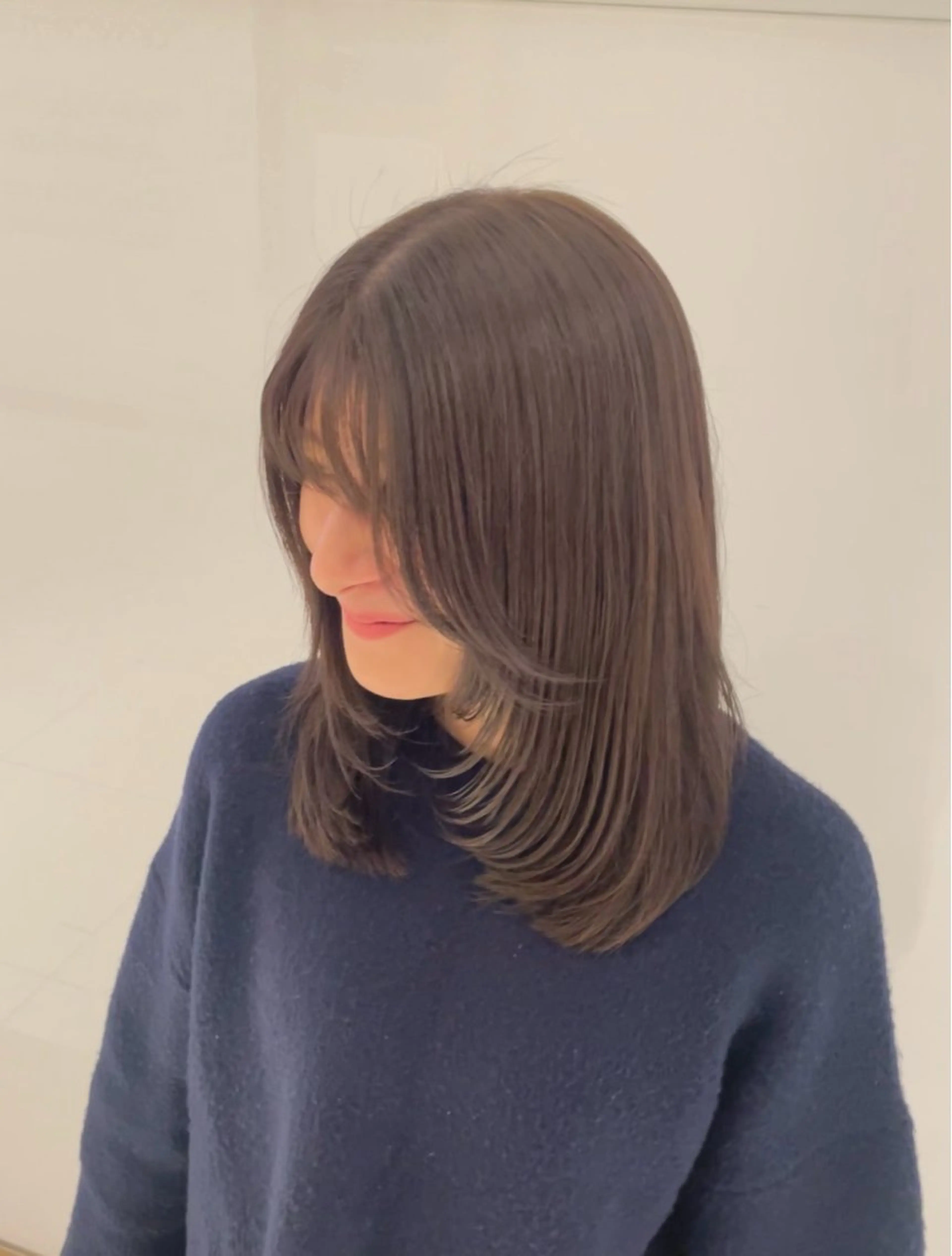 カラー ベージュカラー オリーブベージュ ヘアカラー 自然と惹かれる🪷 艶カラー/茉優♩のヘアスタイル
