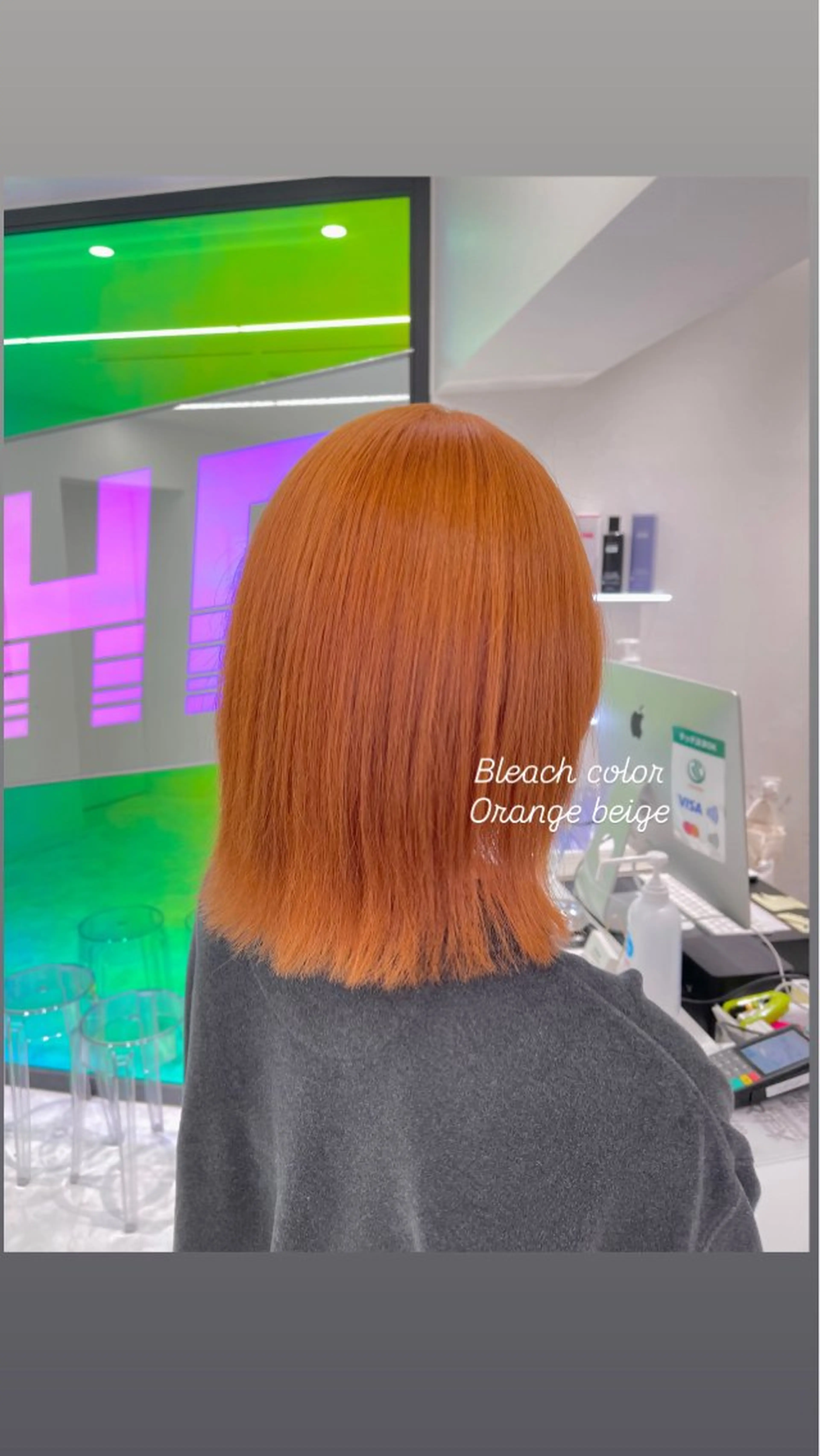 ミディアム カラー ヘアカラー 🤍💕ブリーチカラ ーAyaka💕🤍のヘアスタイル