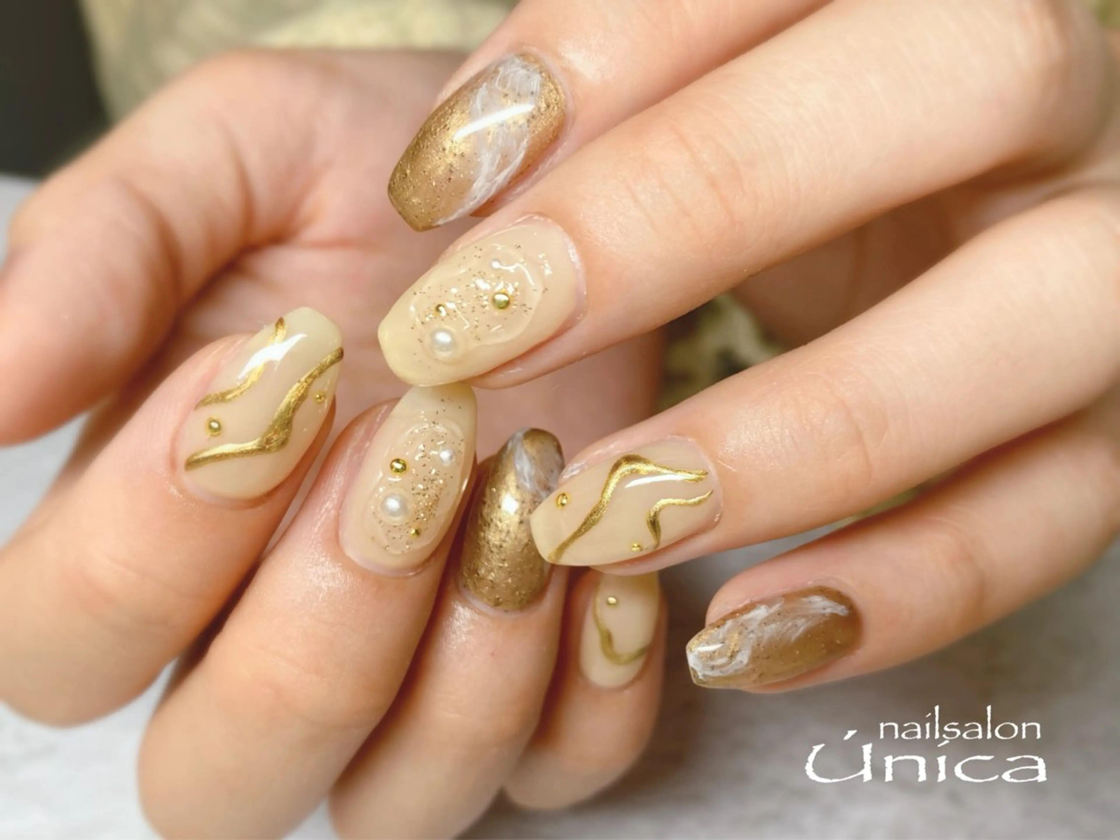 ネイル ハンドネイル nailsalon Única　ウニカのネイルデザイン