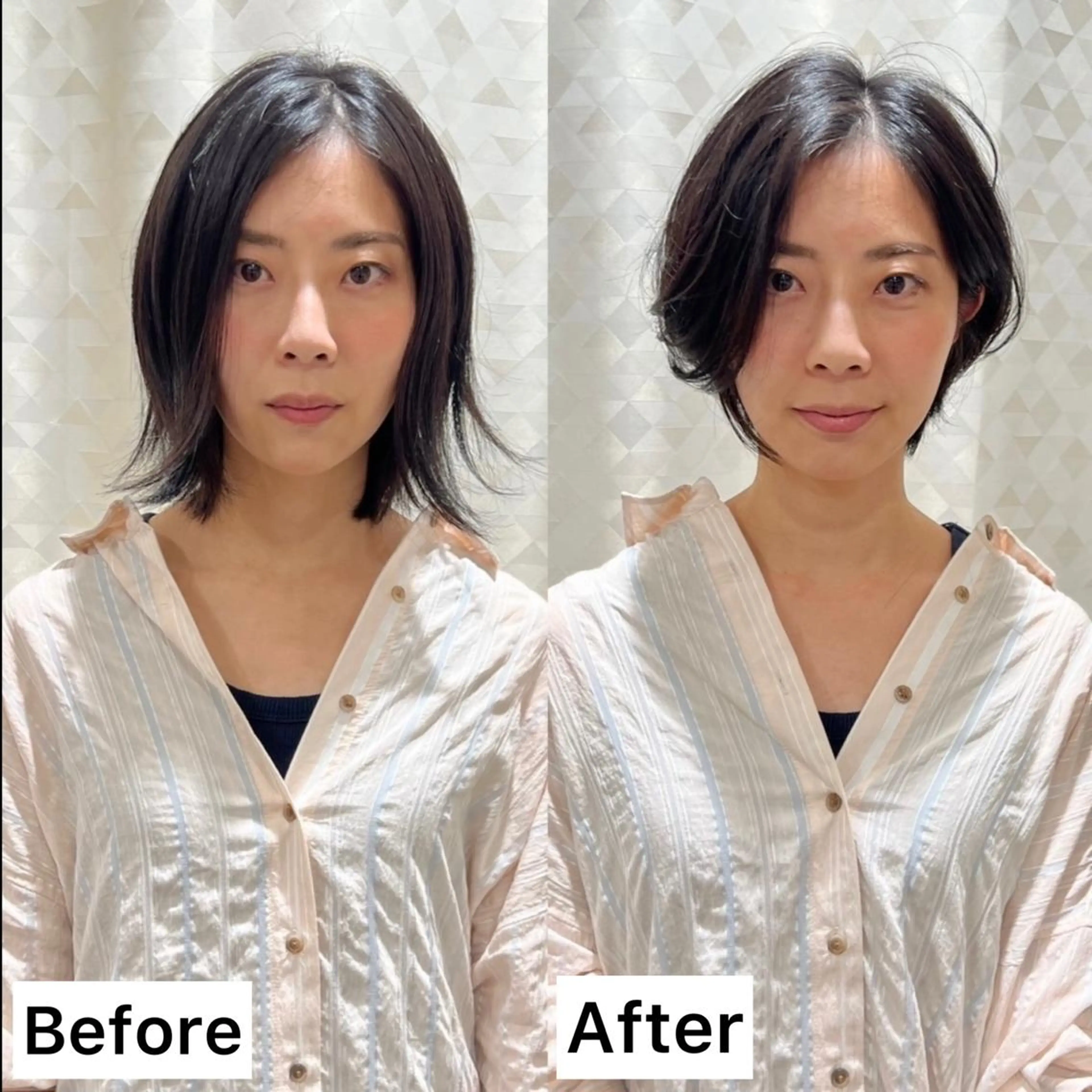 ショート カラー 切りっぱなしボブ ショートボブ ハンサムショート ボブ くびれヘア ✨BASSA 【高田馬場】✨のヘアスタイル