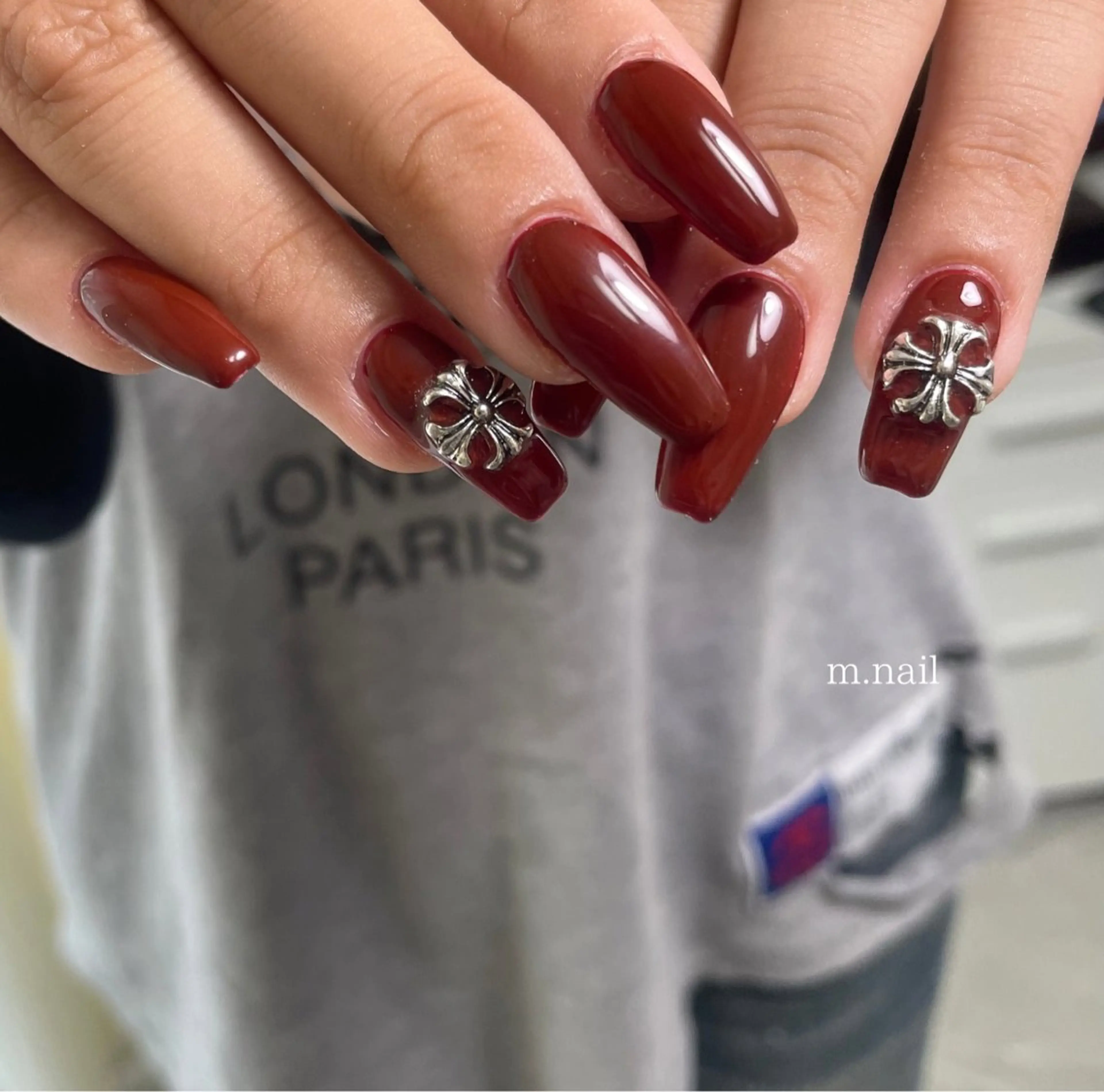 ネイル 韓国ネイル ワンカラーネイル シンプルネイル ハンドネイル m.nail salonのネイルデザイン