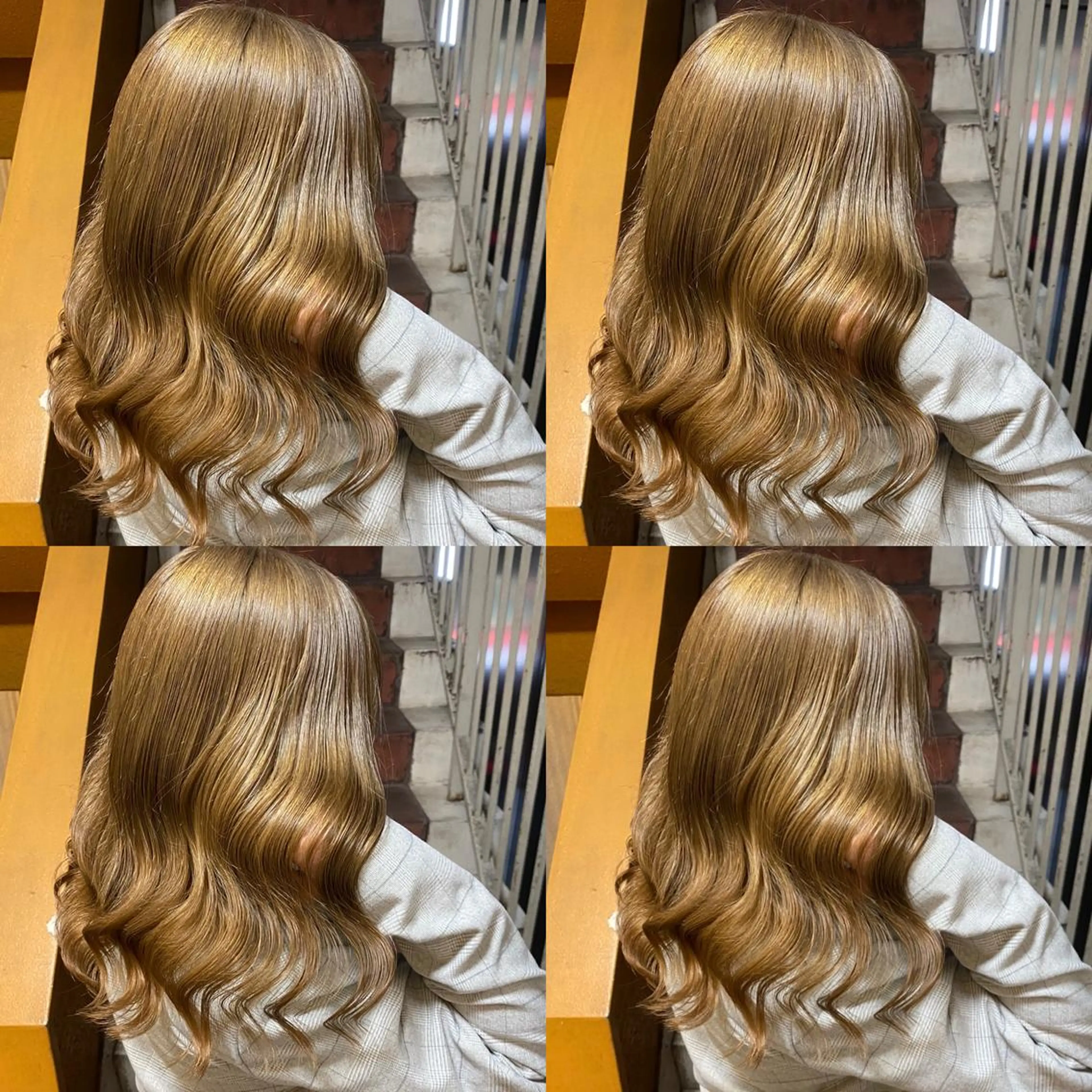 ロング カラー アッシュ ベージュカラー ハイライトカラー ハイトーンカラー イルミナカラー カット ヘアカラー トリートメント 8/27限定予約 宜しくお願いします！のヘアスタイル
