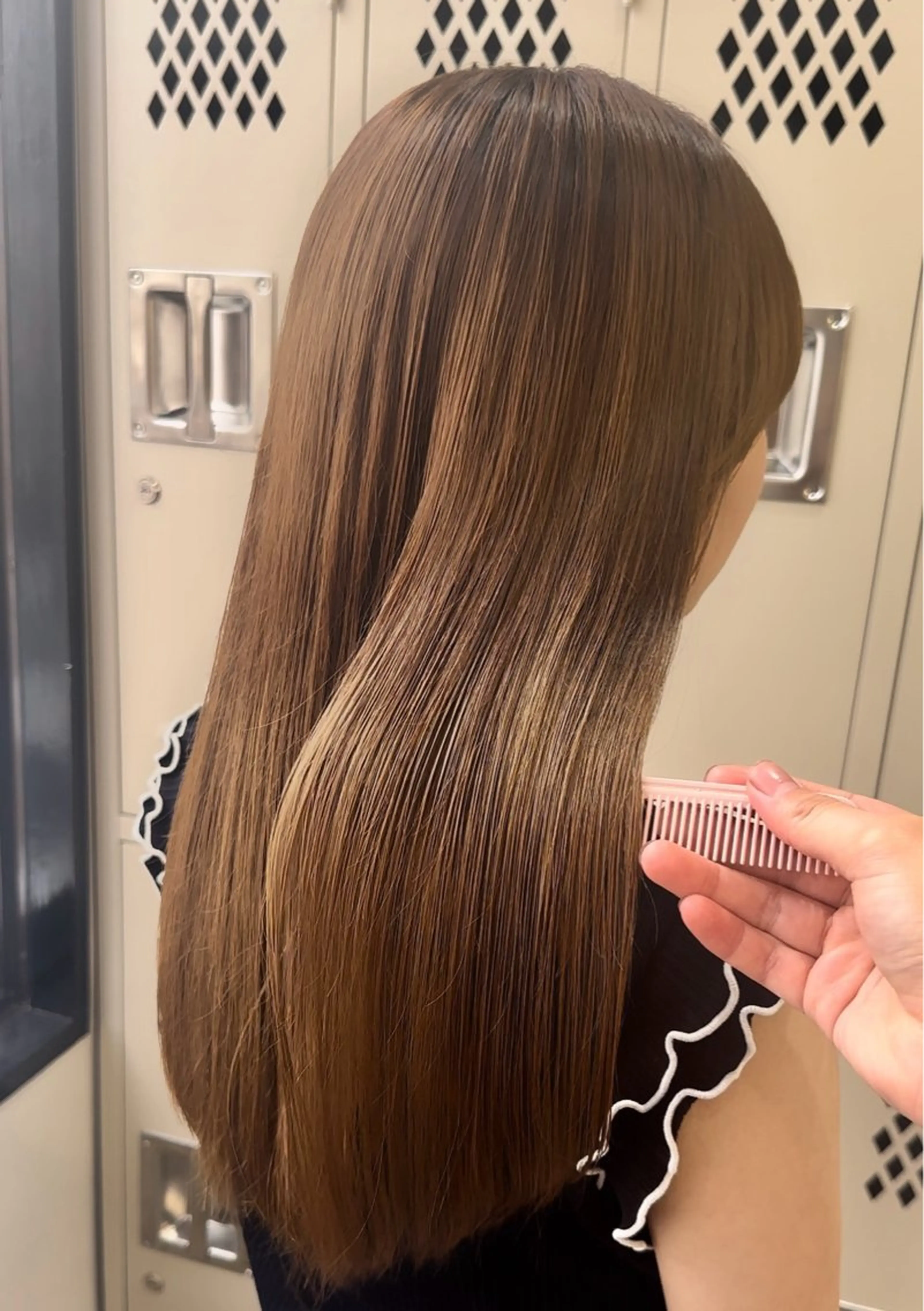 ロング 髪質改善 レイヤーカット 縮毛矯正 トリートメント カット ヘアカラー トリートメント 髪質改善/レイヤー/ 艶髪🎀ayaneのヘアスタイル