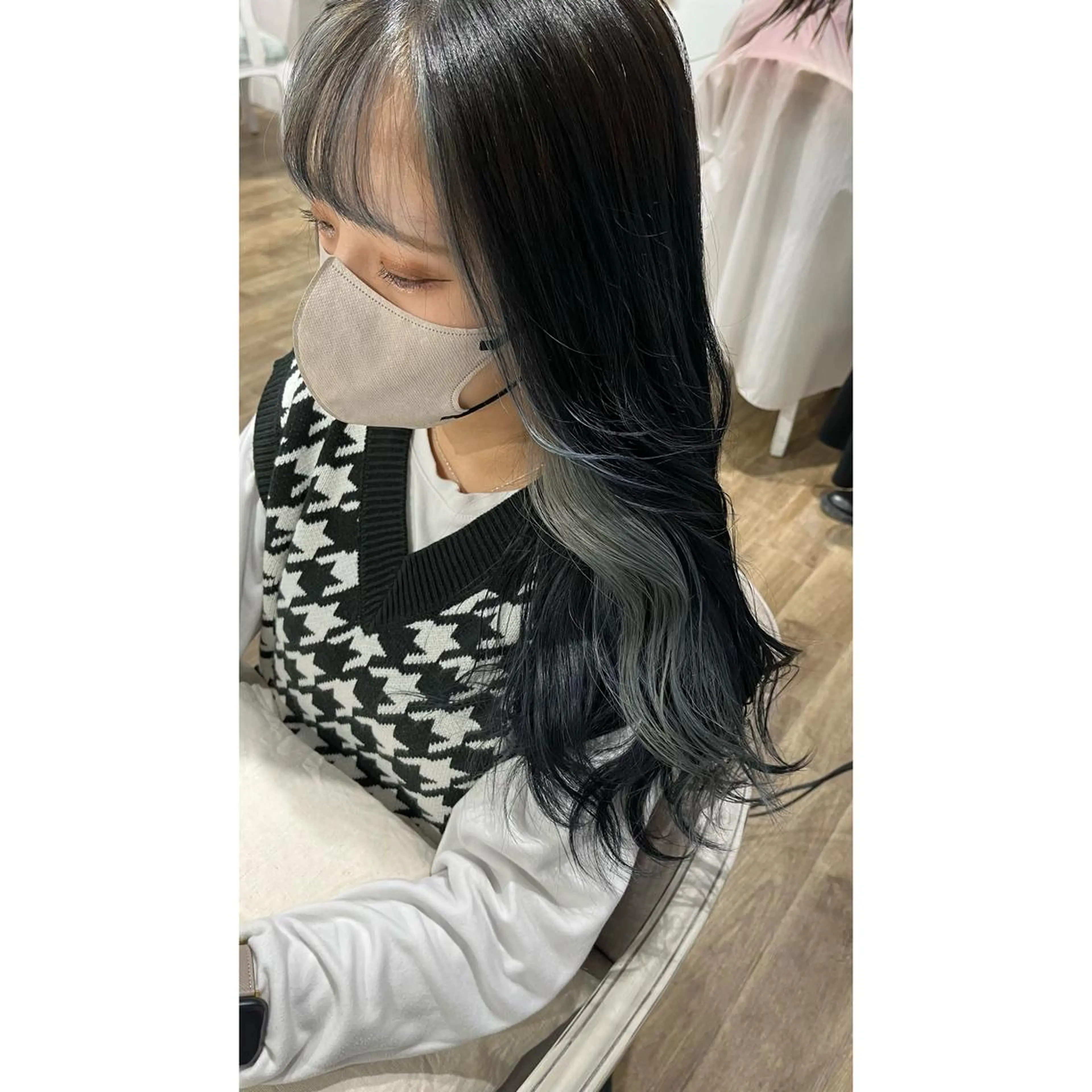 ロング カラー ヘアカラー トリートメント 梅田/髪質改善カラー ❄︎ mikiのヘアスタイル