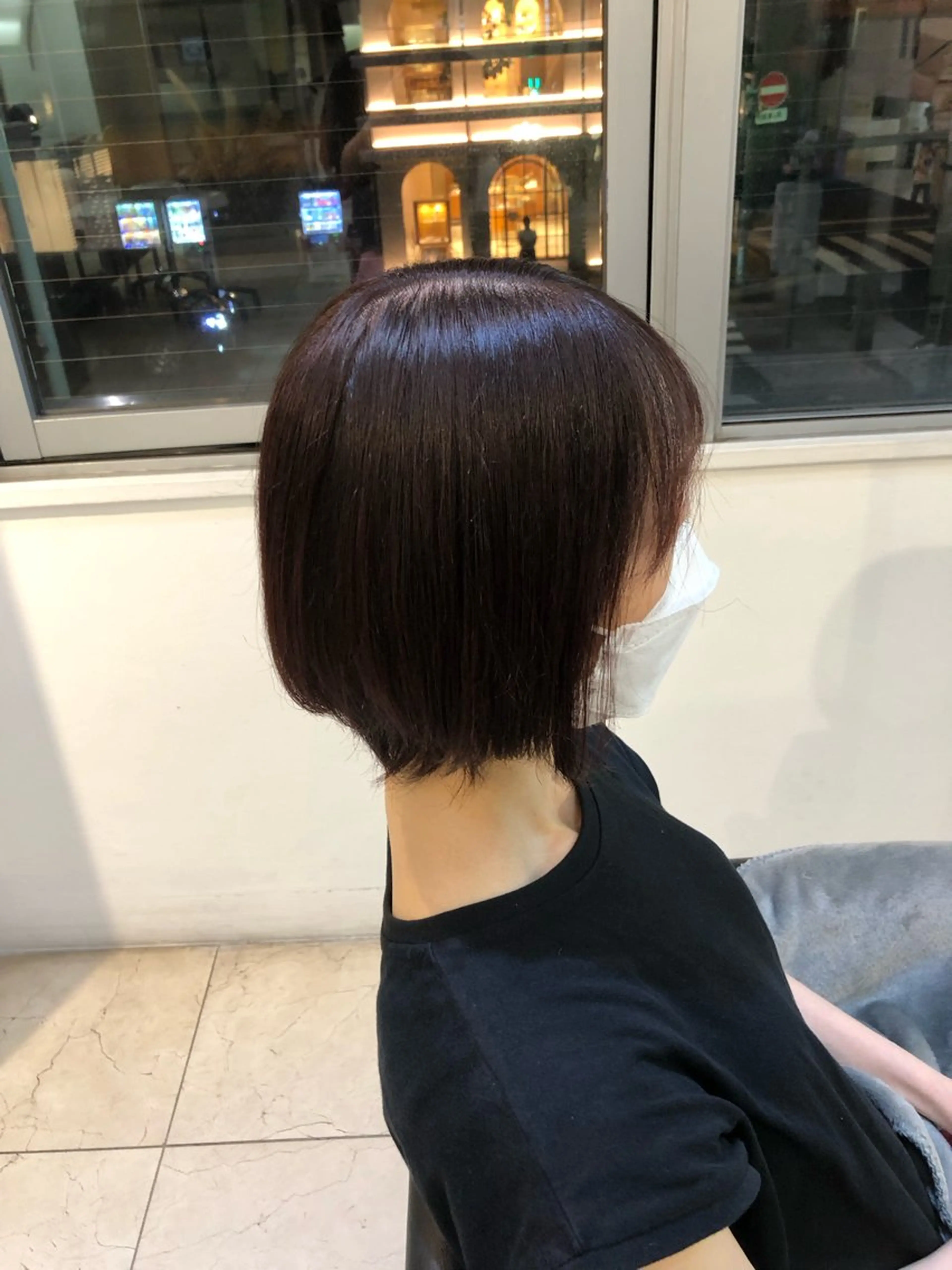 ショート カラー ピンクカラー ボブミディパーマ❤︎ mizukiのヘアスタイル