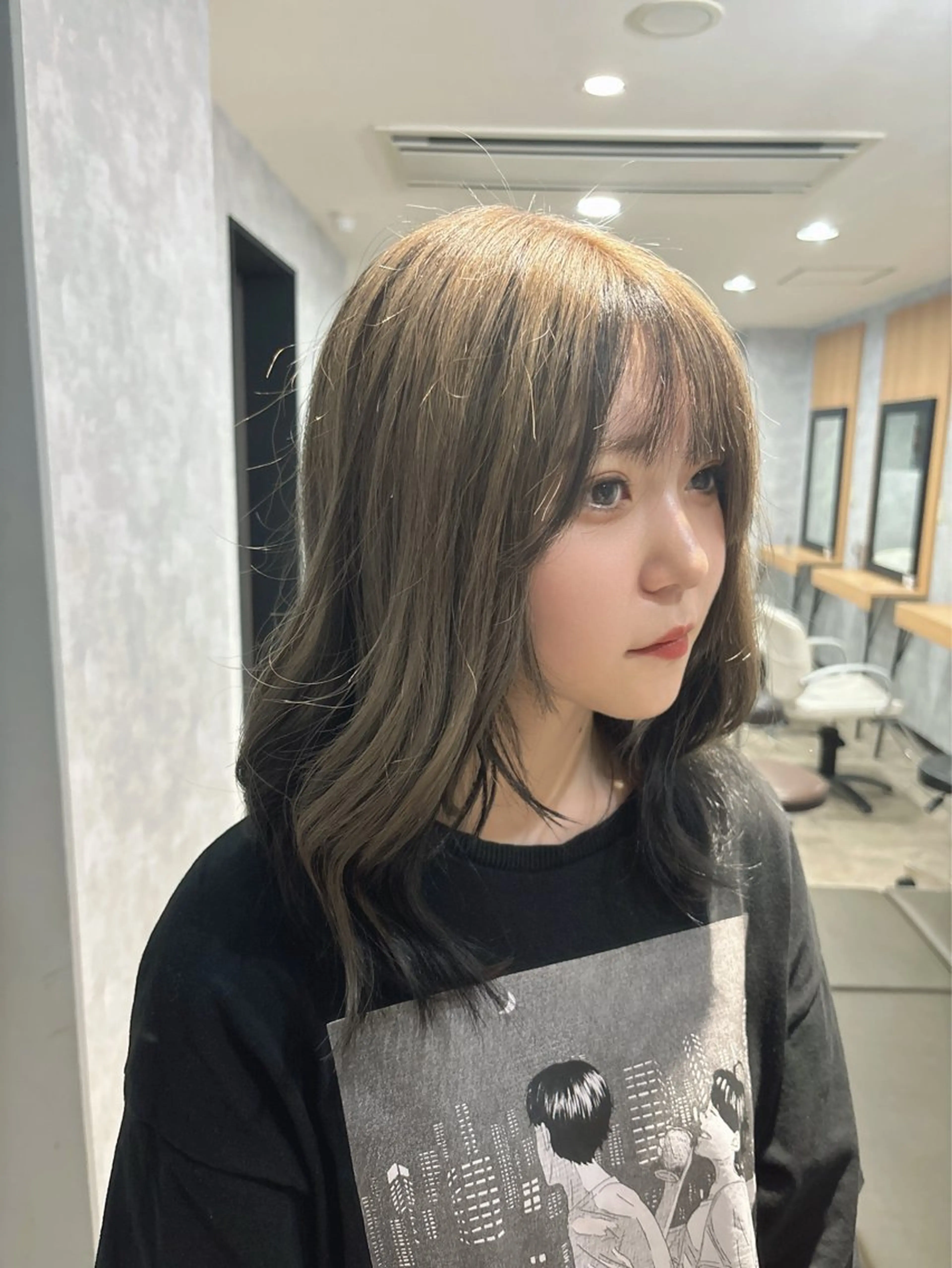 カラー カット ヘアカラー トリートメント 顔まわり/W カラー/リョウのヘアスタイル