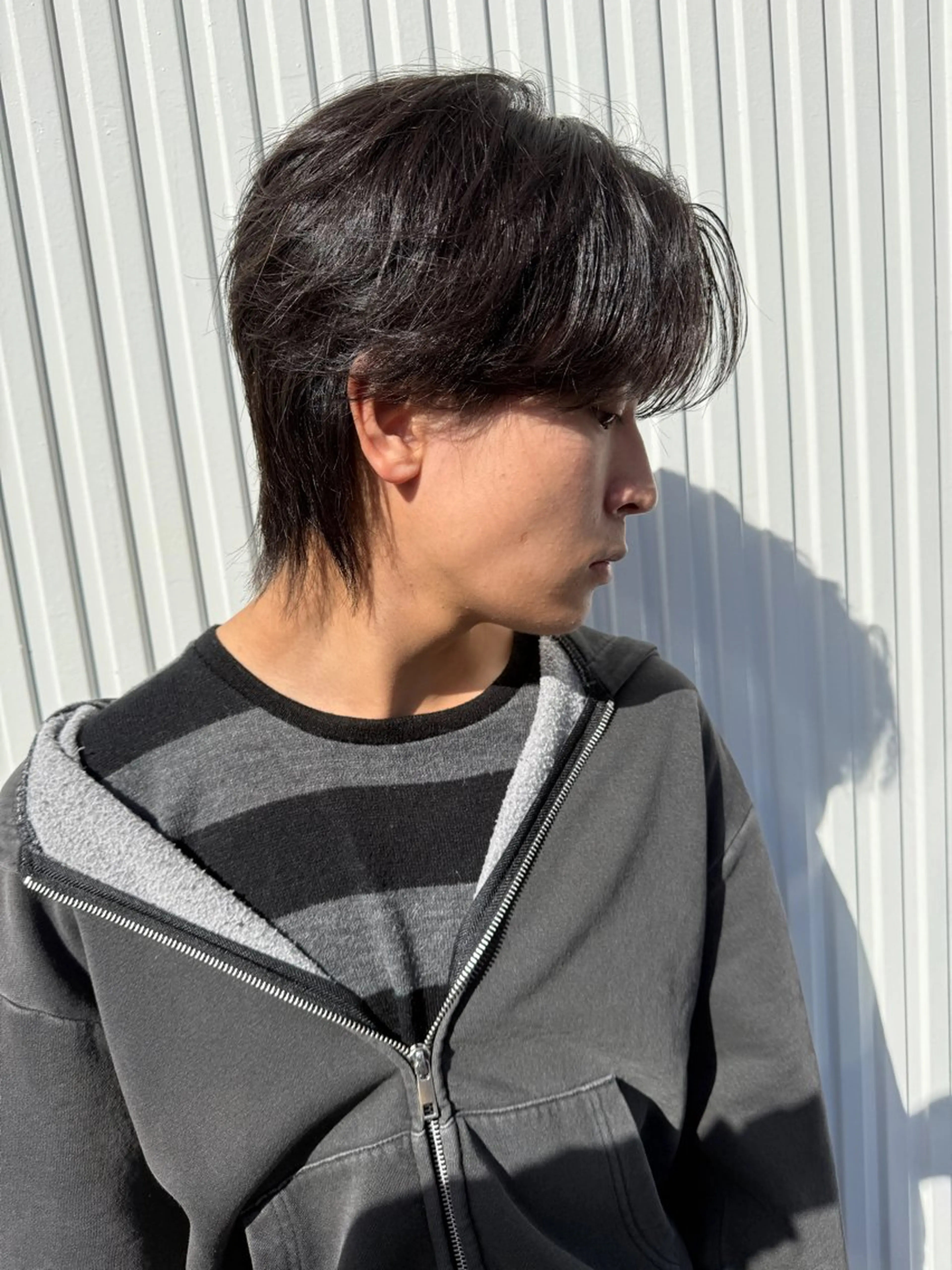 メンズ メンズパーマ メンズウルフカット ウルフカット ボブ・レイヤー・縮毛 /内藤康太のヘアスタイル