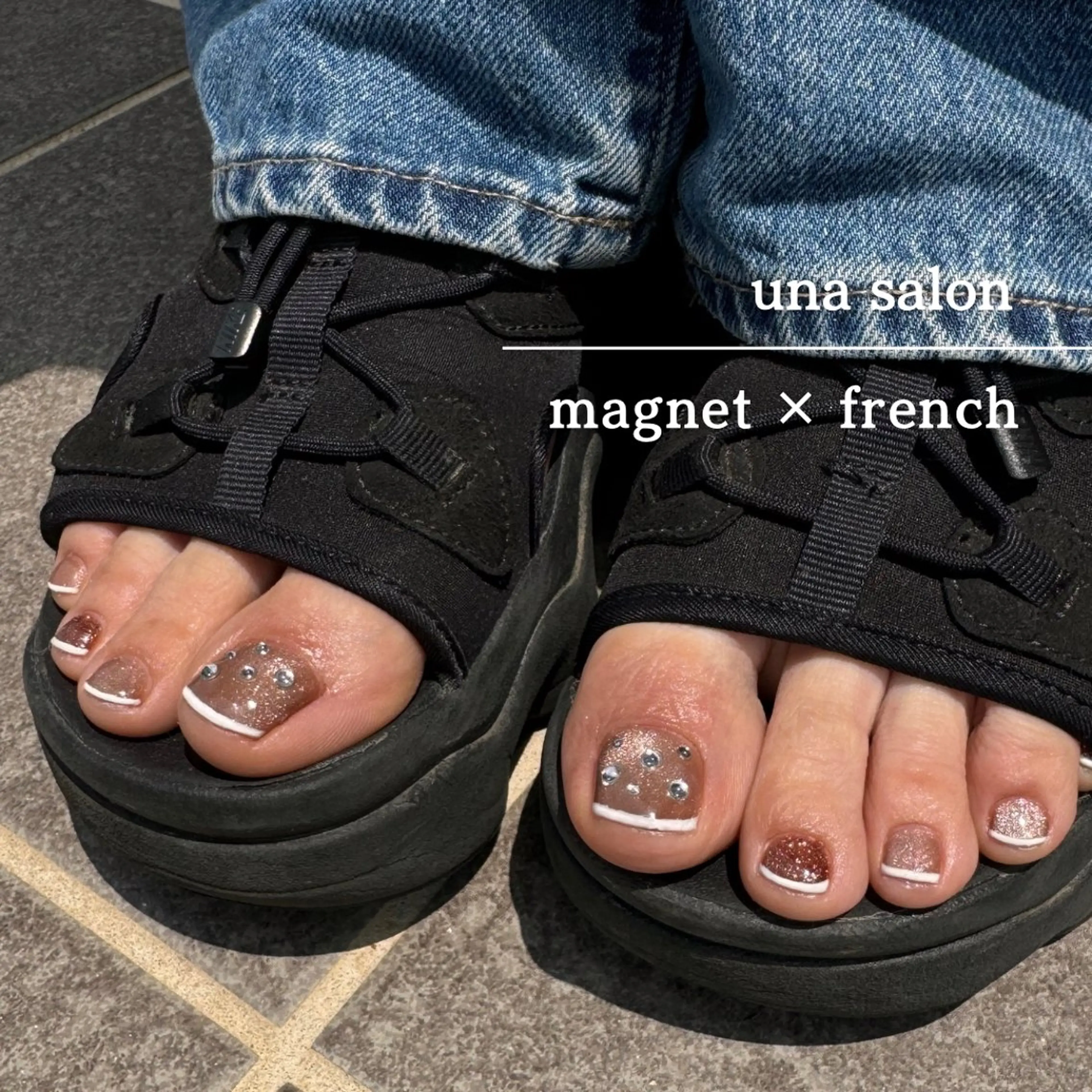 ネイル フラッシュネイル フットネイル マグネットネイル una salon / ネイル&顔脱毛のエステ・リラクイメージ