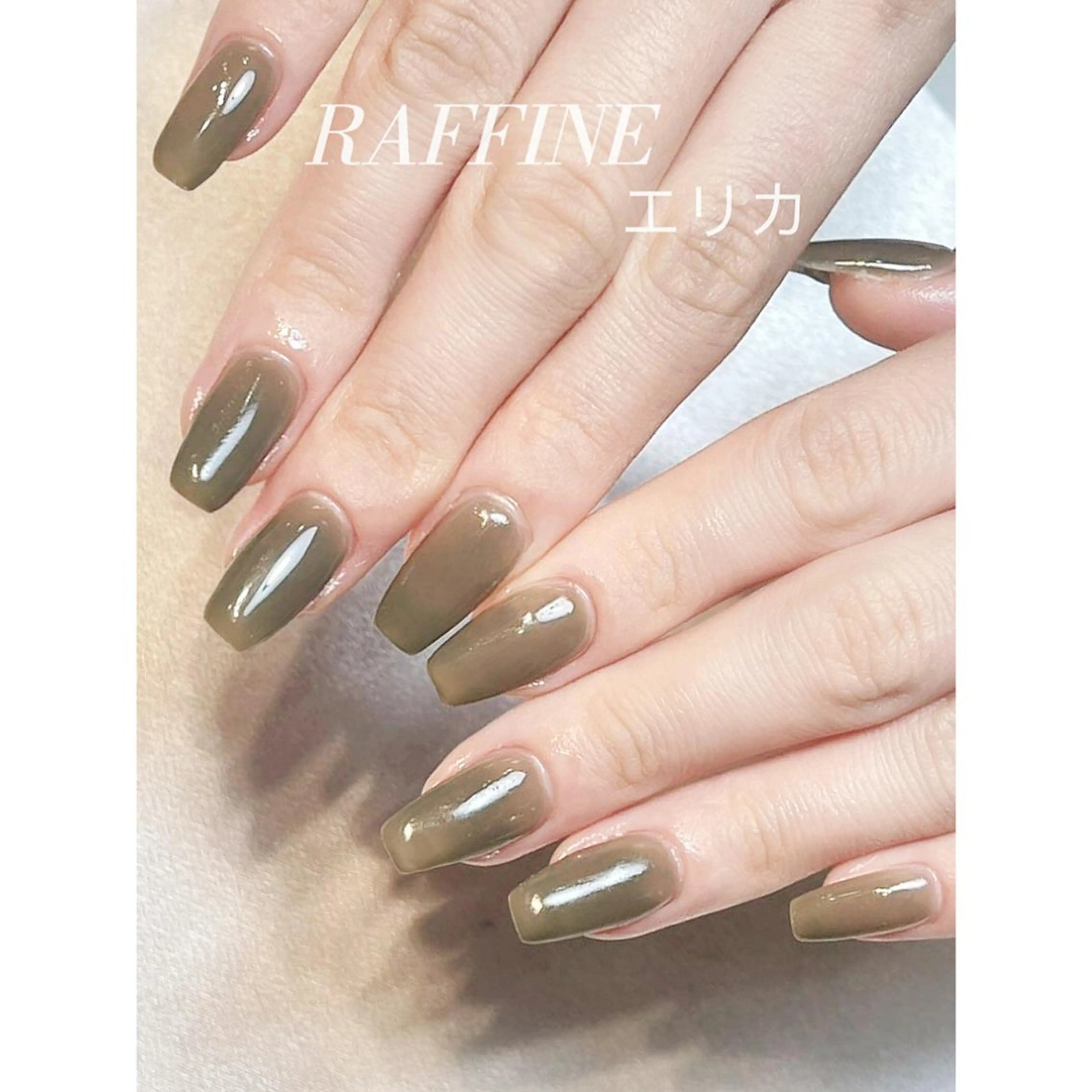 ネイル RAFFINE 月🦋🩵のネイルデザイン