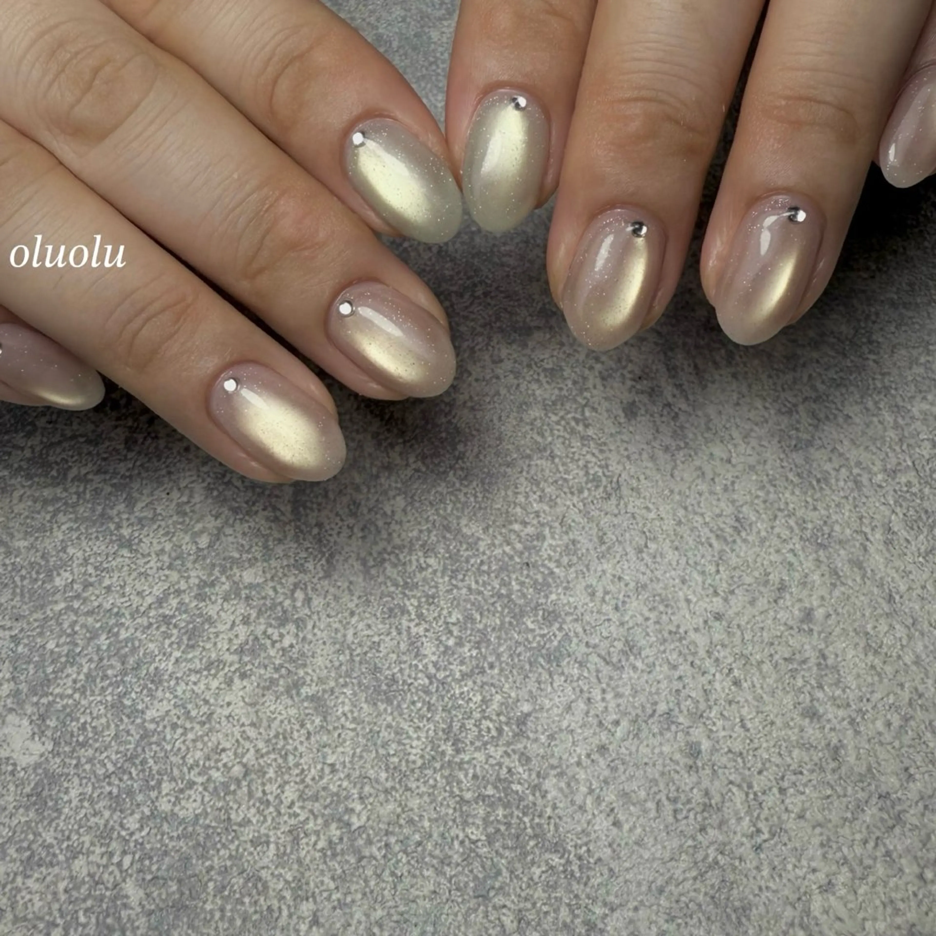 ネイル アートネイル フラッシュネイル フラッシュマグ マグネットネイル ハンドネイル 大村 紬華のネイルデザイン