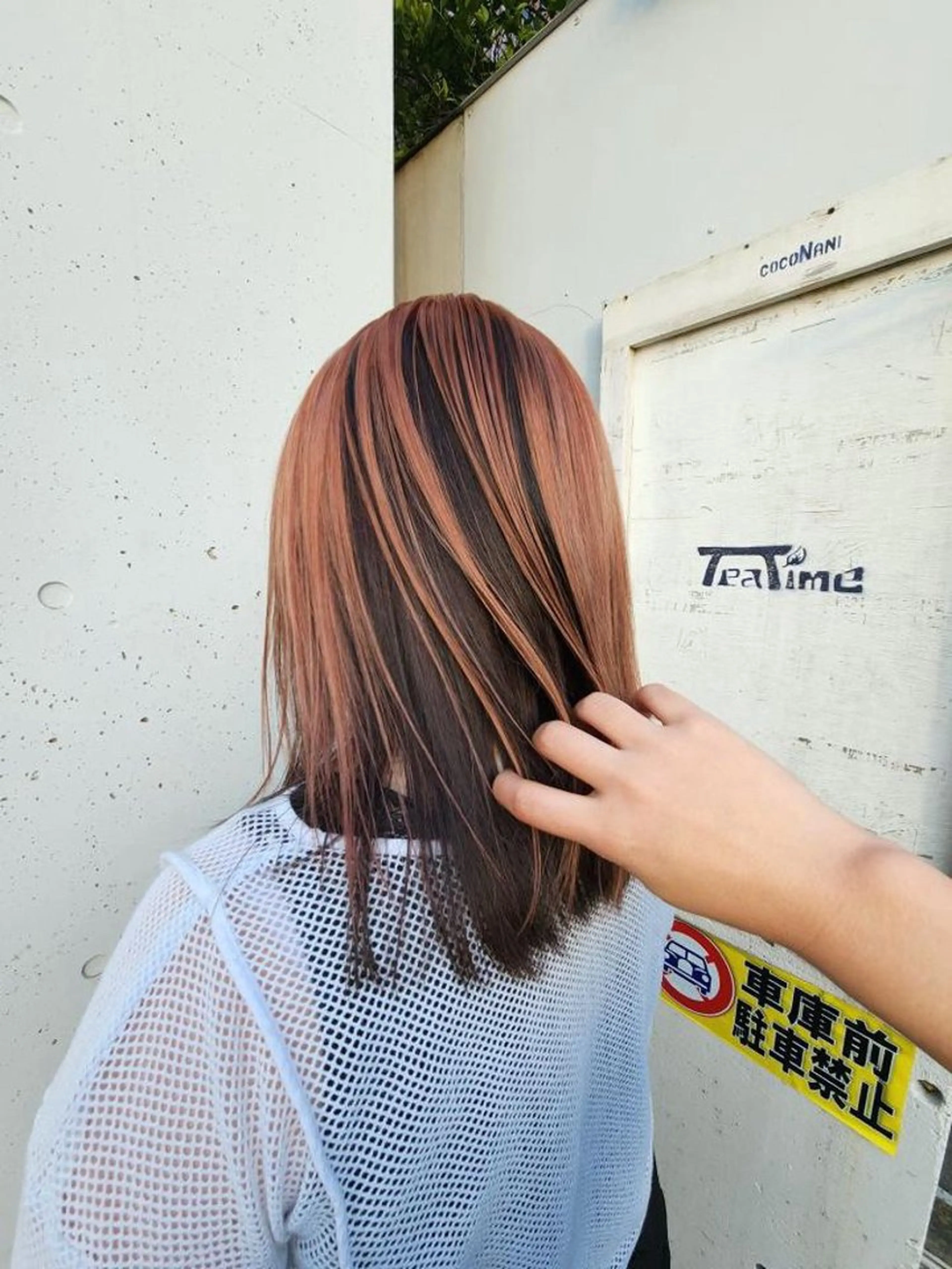 ミディアム カラー ベージュカラー ブラウンカラー ピンクカラー ピンクベージュ 似合わせカラー🫶 小川千波のヘアスタイル