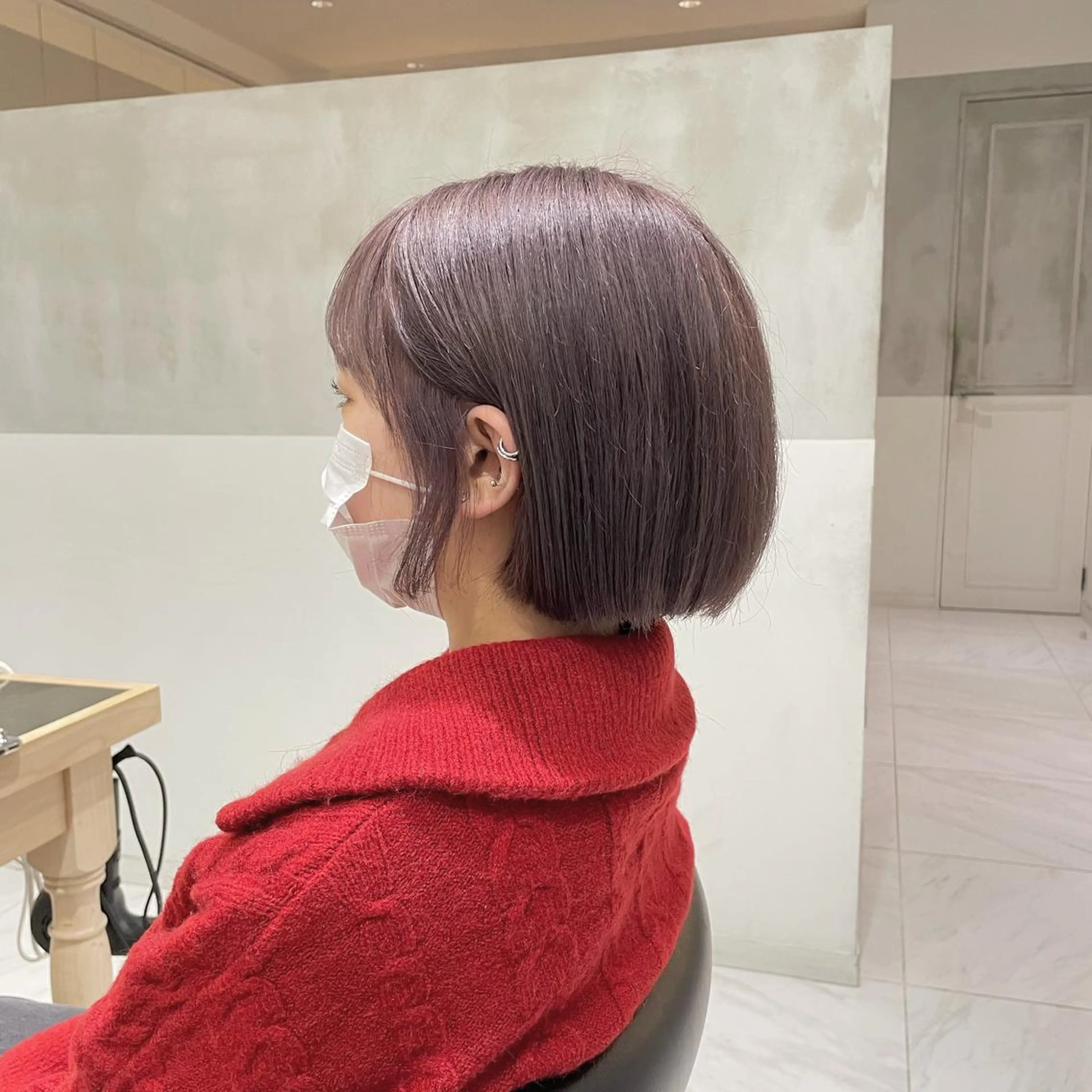 ショート カラー カット ヘアカラー トリートメント ヘッドスパ ヘアセット 透明感ブリーチ カラー✨有坂映哉のヘアスタイル