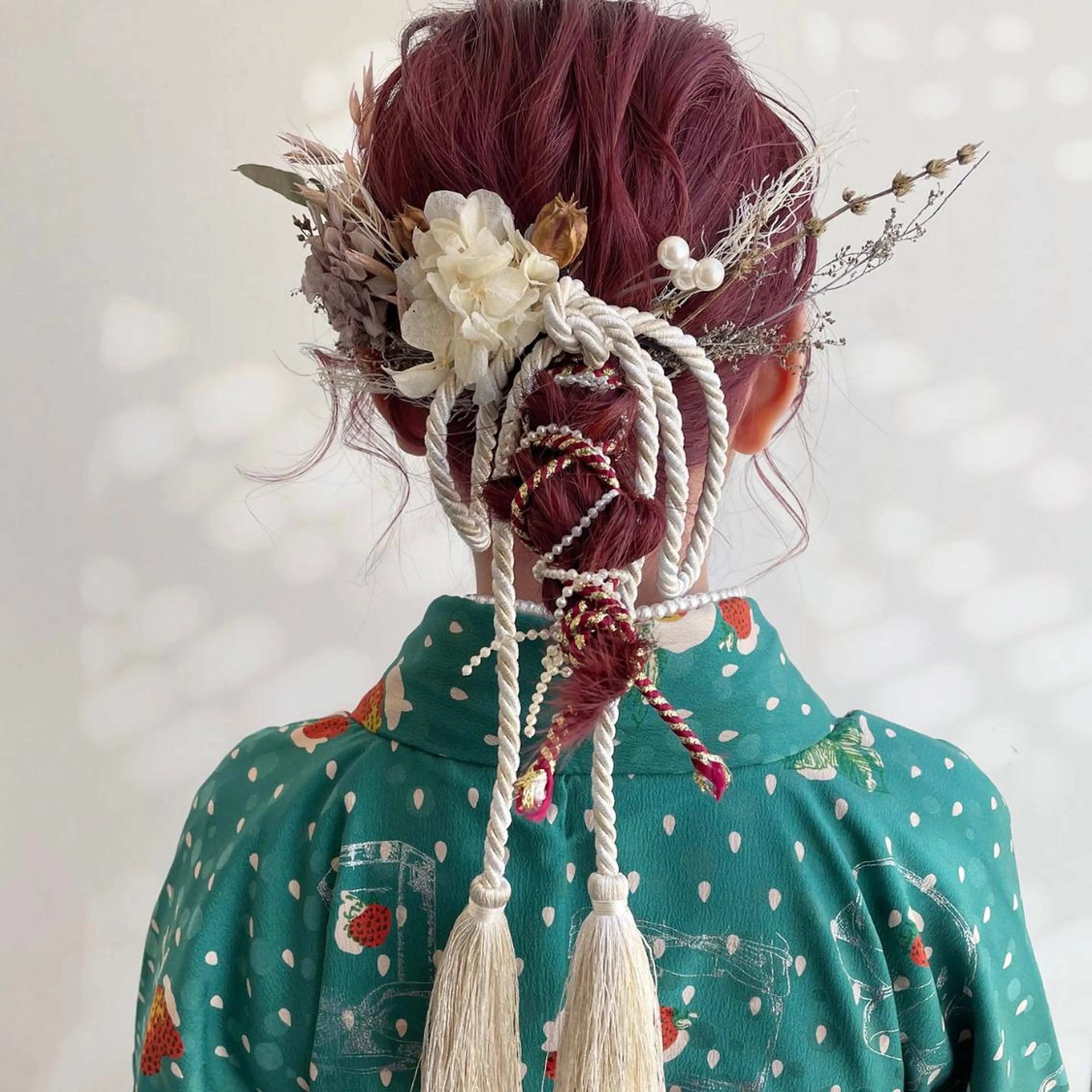 ミディアム ヘアアレンジ 卒業式のヘアスタイル HAIR MAKE SALON new me所属・ヘアメイク new meのヘアスタイル