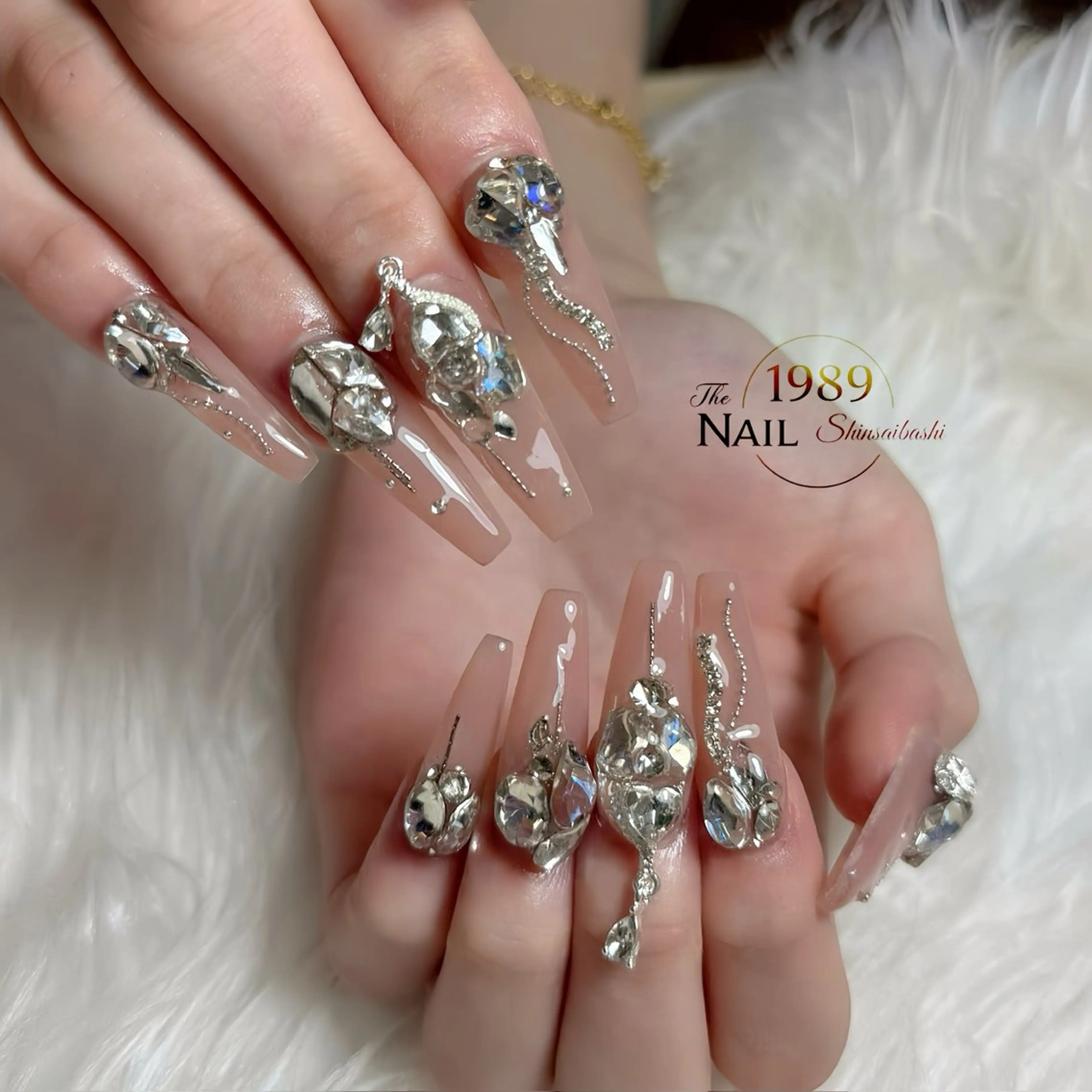 【アプレ Gel X 長さ出し】10本ワンカラー+10本パーツ・ストーン付け放題 12,000円の写真