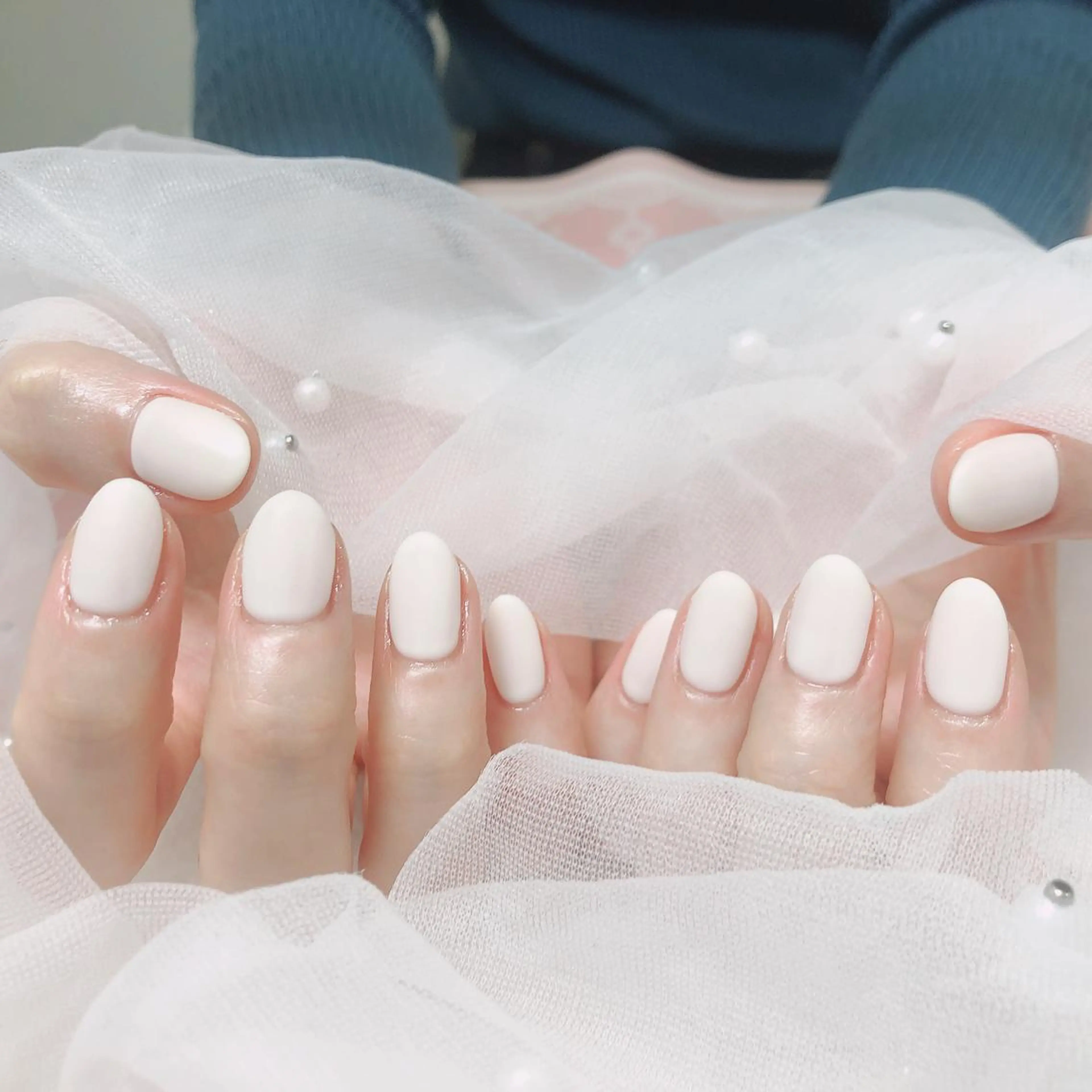 ネイル ハンドネイル ハンドケア ✨Serenity ワンホンネイルのネイルデザイン