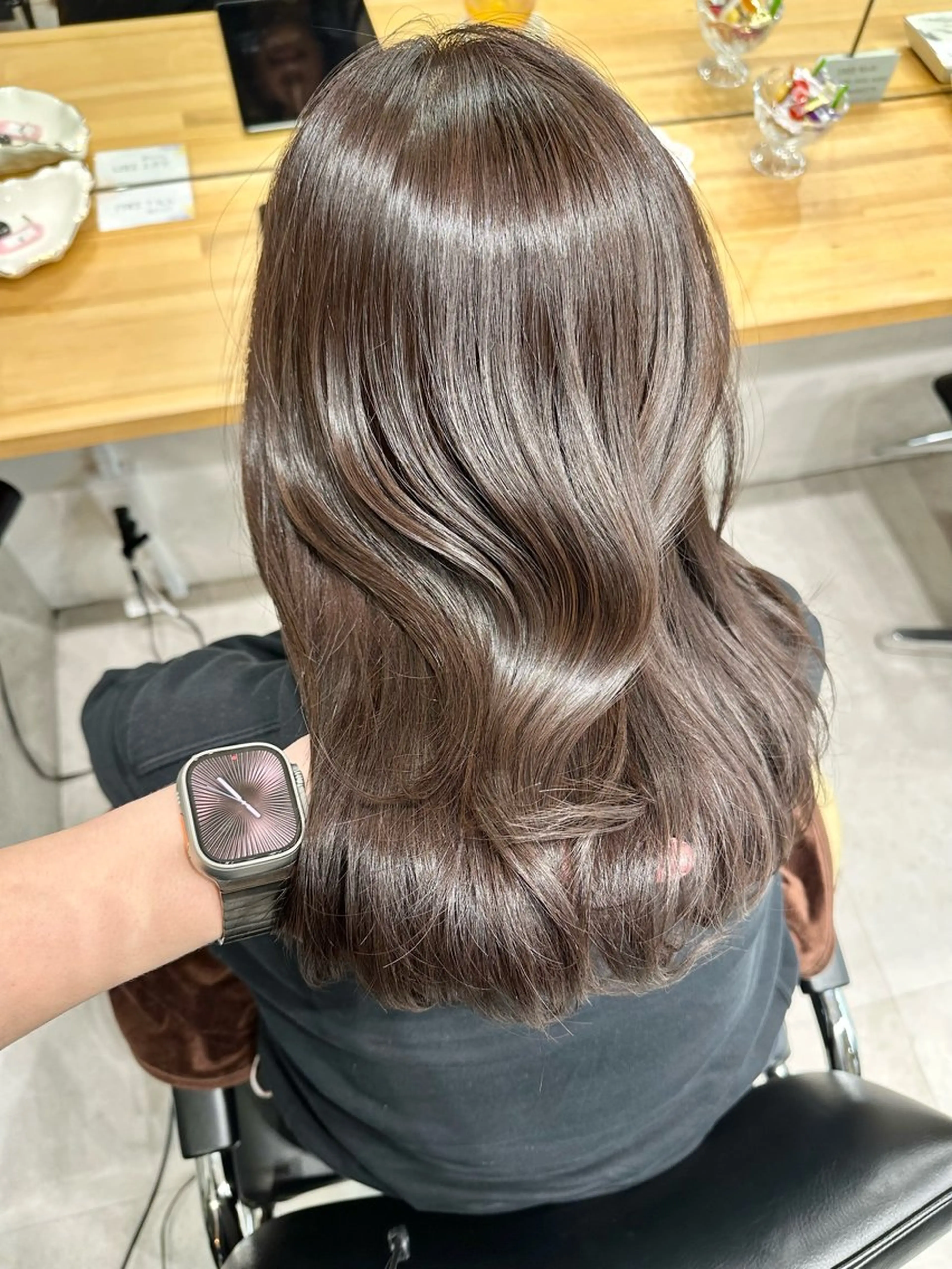 ミディアム カット ヘアカラー トリートメント ✨似合わせカット/ 艶カラー恵比寿✨のヘアスタイル