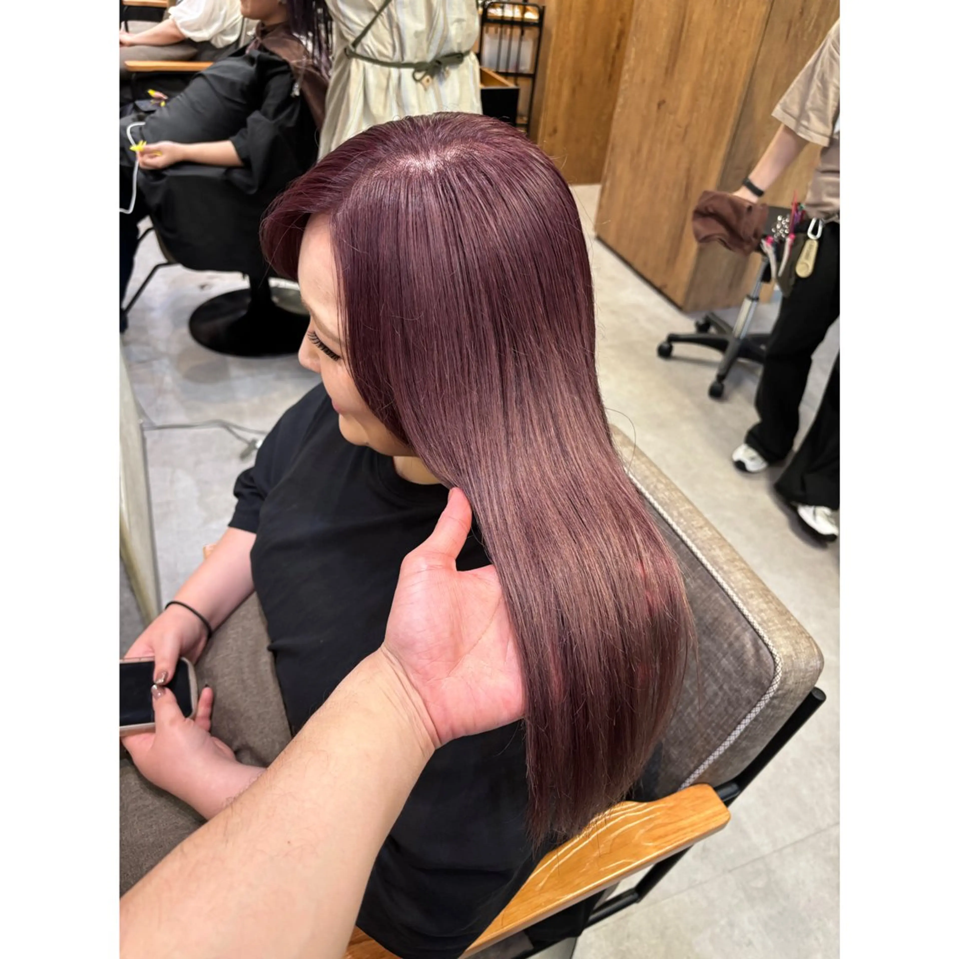 ロング カラー ブリーチ ヘアカラー トリートメント ヘッドスパ ﾅﾂﾐ🌼新越谷/ 骨格修正/艶髪のヘアスタイル