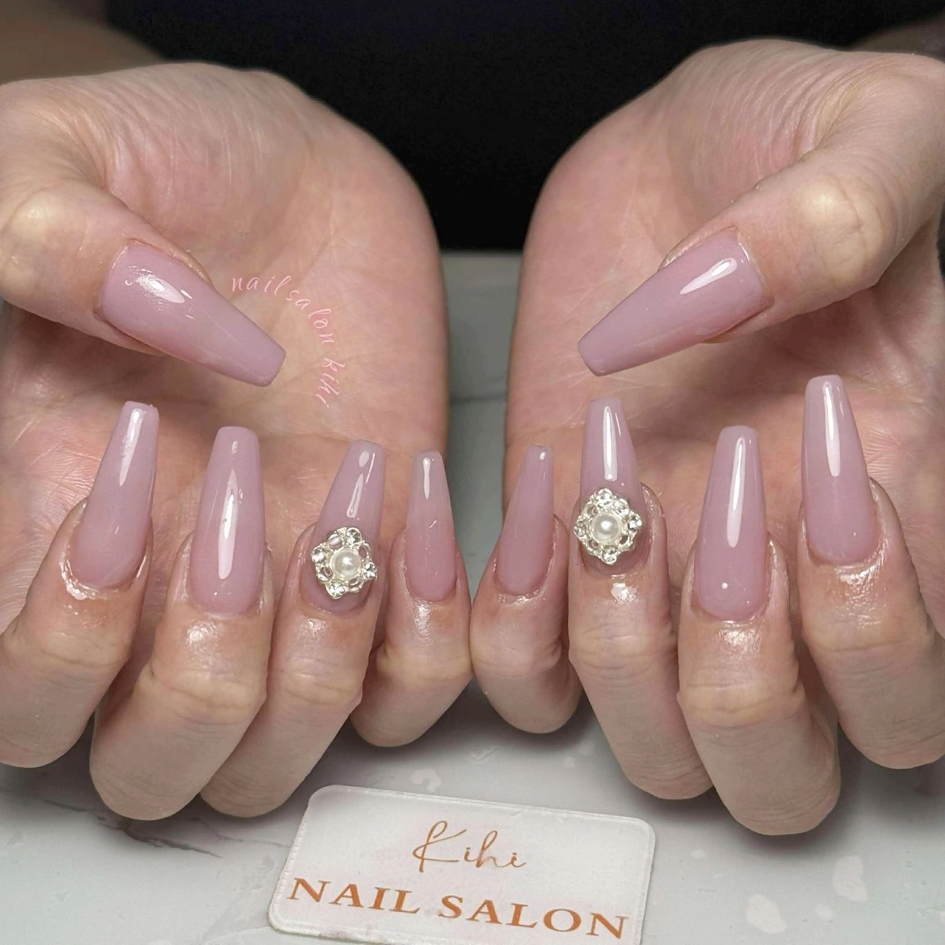 ネイル アートネイル フレンチネイル ジェルネイル グラデーション 韓国ネイル ハンドネイル Nail Salon Kihi さくらのネイルデザイン