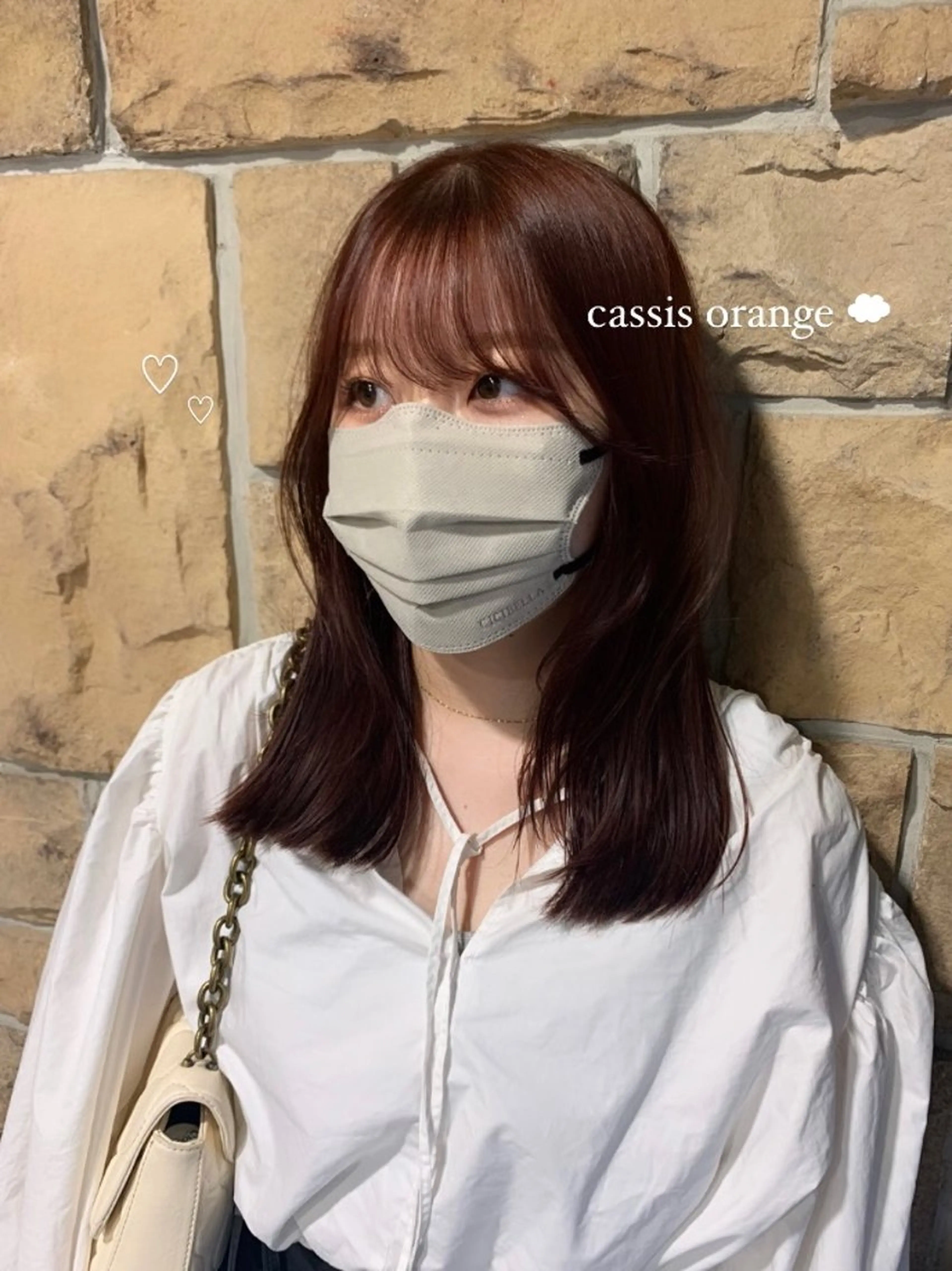 セミロング ヘアカラー TALO所属・似合わせレイヤーカ ット　ʚɞ riiのヘアスタイル