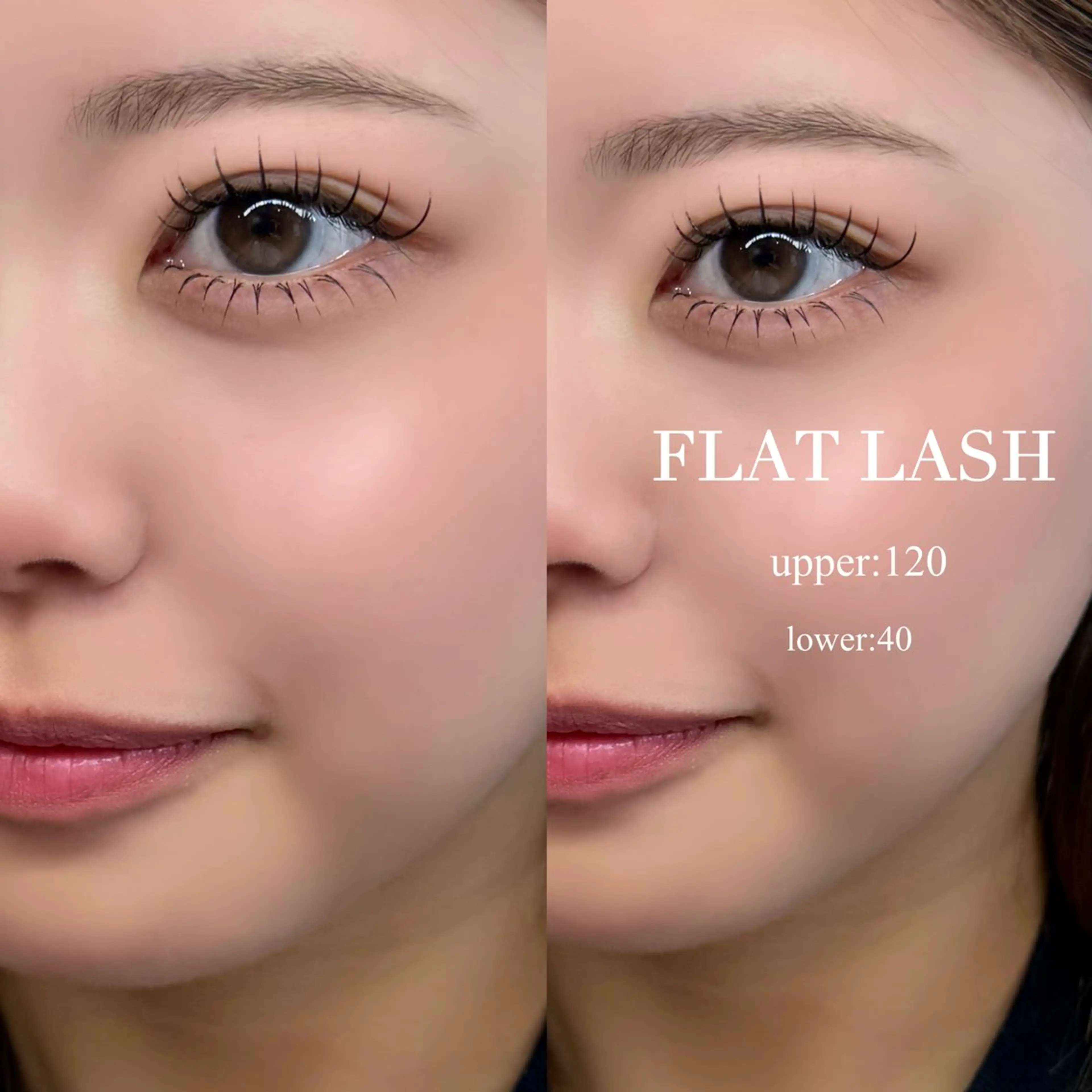 ✨高持続LED ✨FLAT LASH🌾上120本＋下40本🫧🫧L.LC.LDカール＋550円の写真