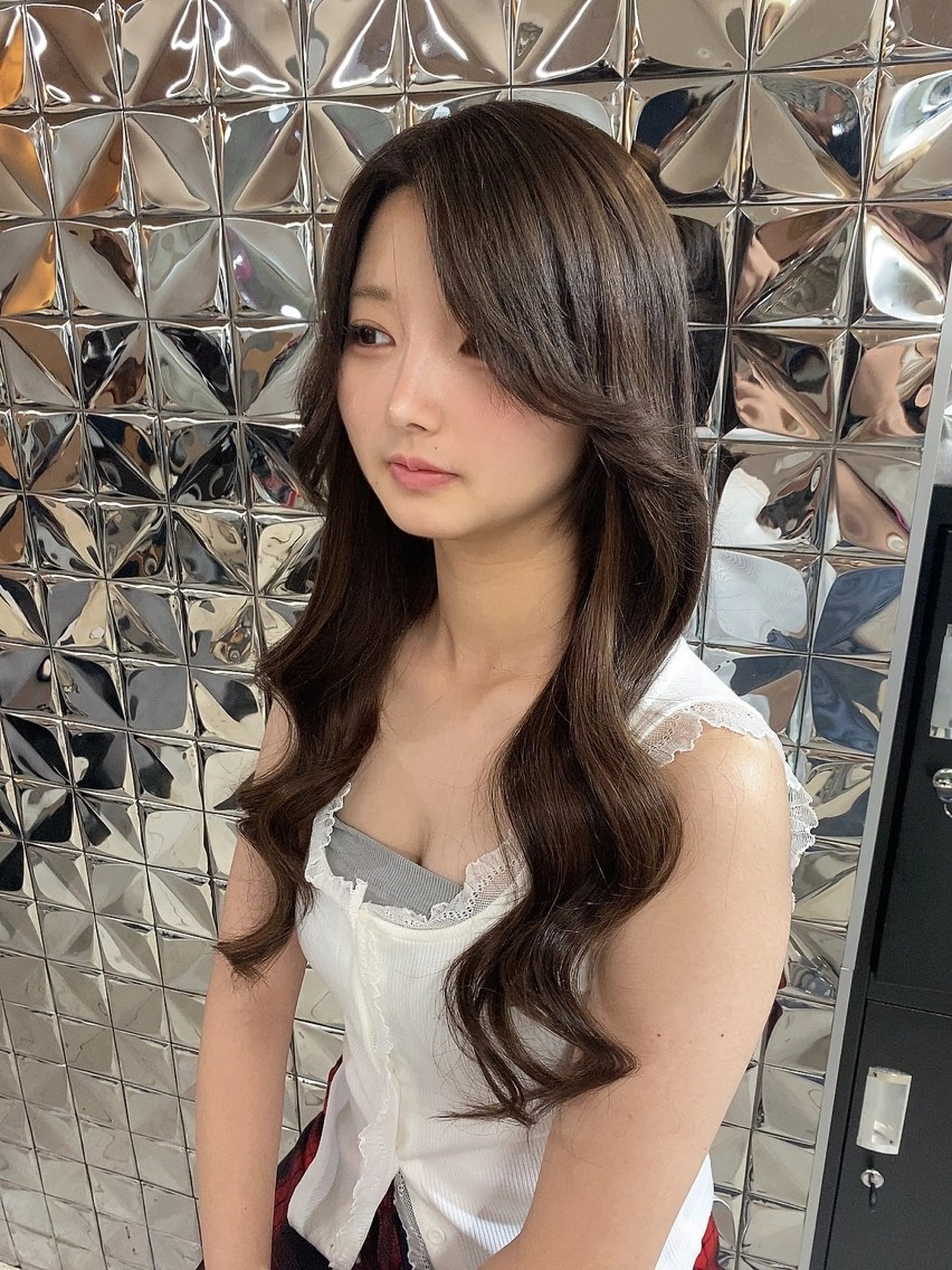 ロング カラー ブラウンカラー エクステ ロング エクステ りり りりのヘアスタイル