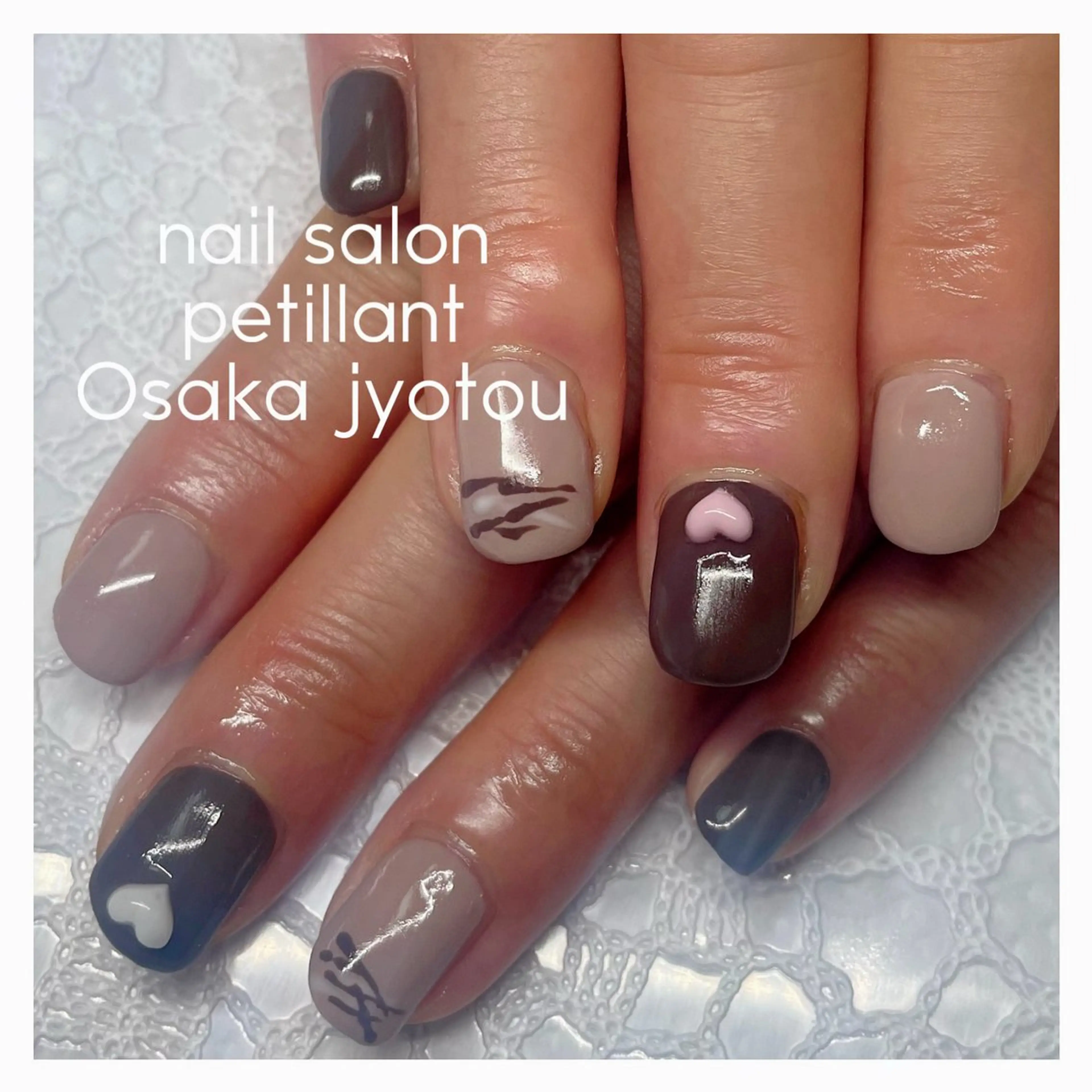 ネイル シンプルネイル バレンタイン petillant所属・nail salon petillantのネイルデザイン