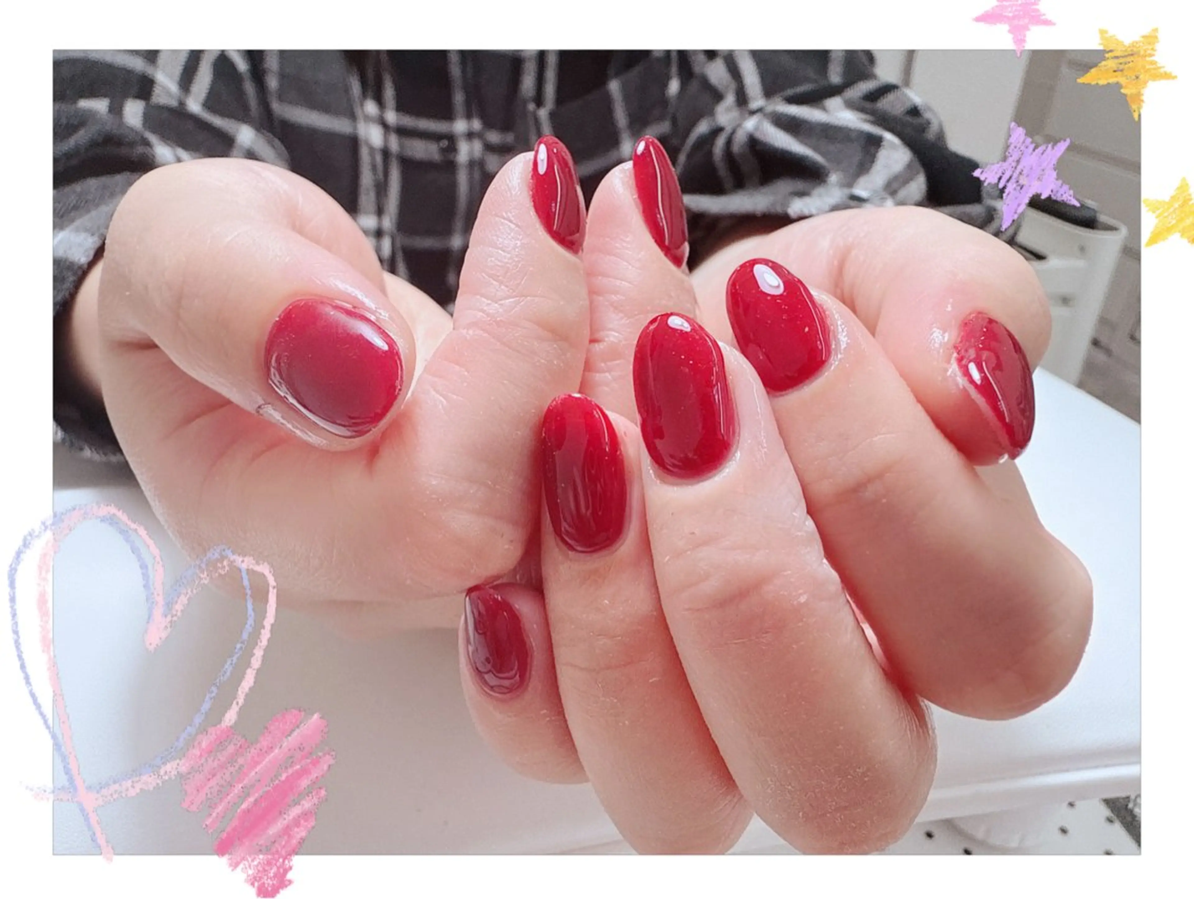 ショート ハンドネイル FLORA NAIL SALON 黄兪榕のネイルデザイン
