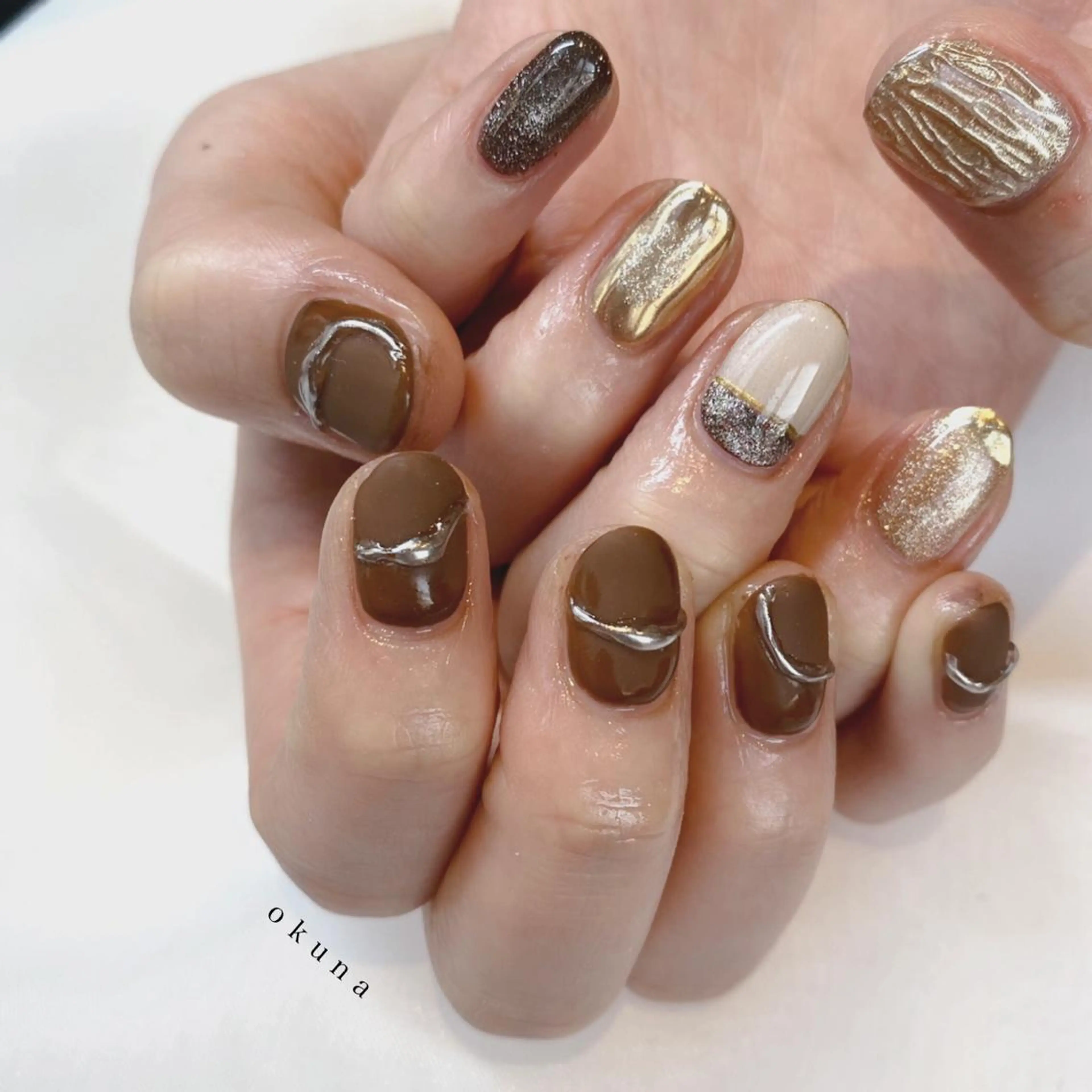 ネイル ニュアンスネイル ハンドネイル パンチャパンチャ ネイルサロンのネイルデザイン
