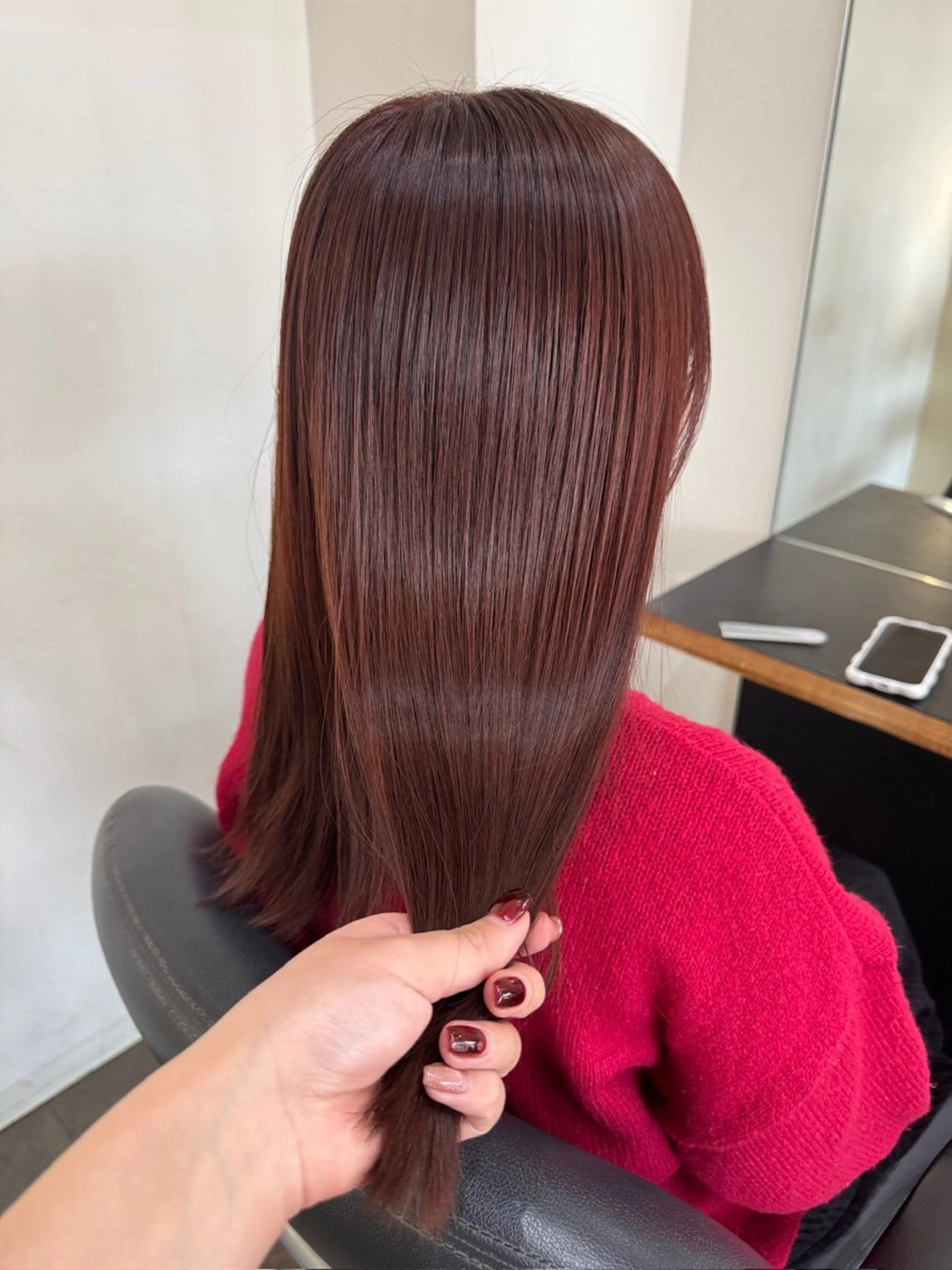 セミロング カット ヘアカラー トリートメント 中谷 あずみのヘアスタイル