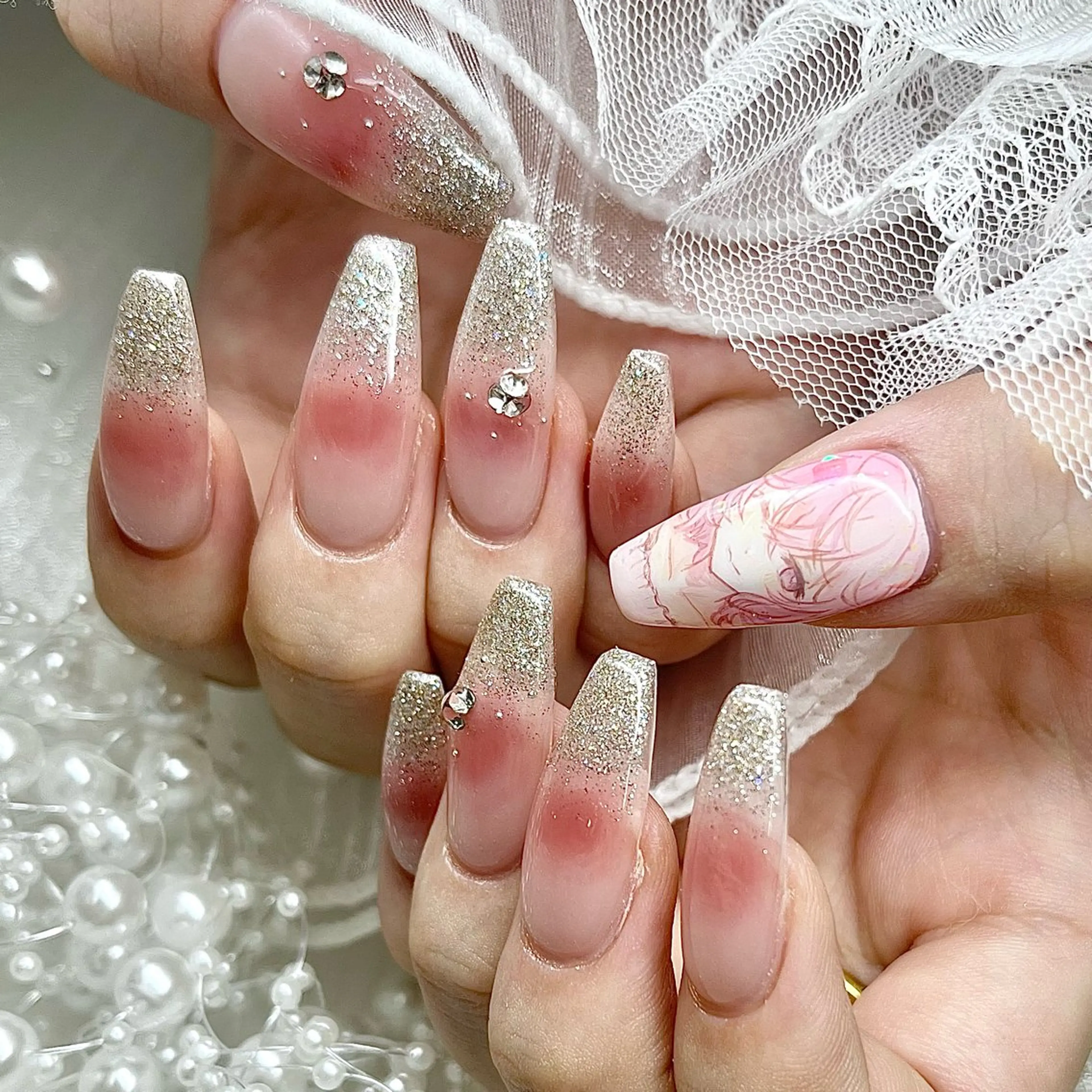 ネイル ハンドネイル 池袋痛ネイル Nok. 渡辺のネイルデザイン