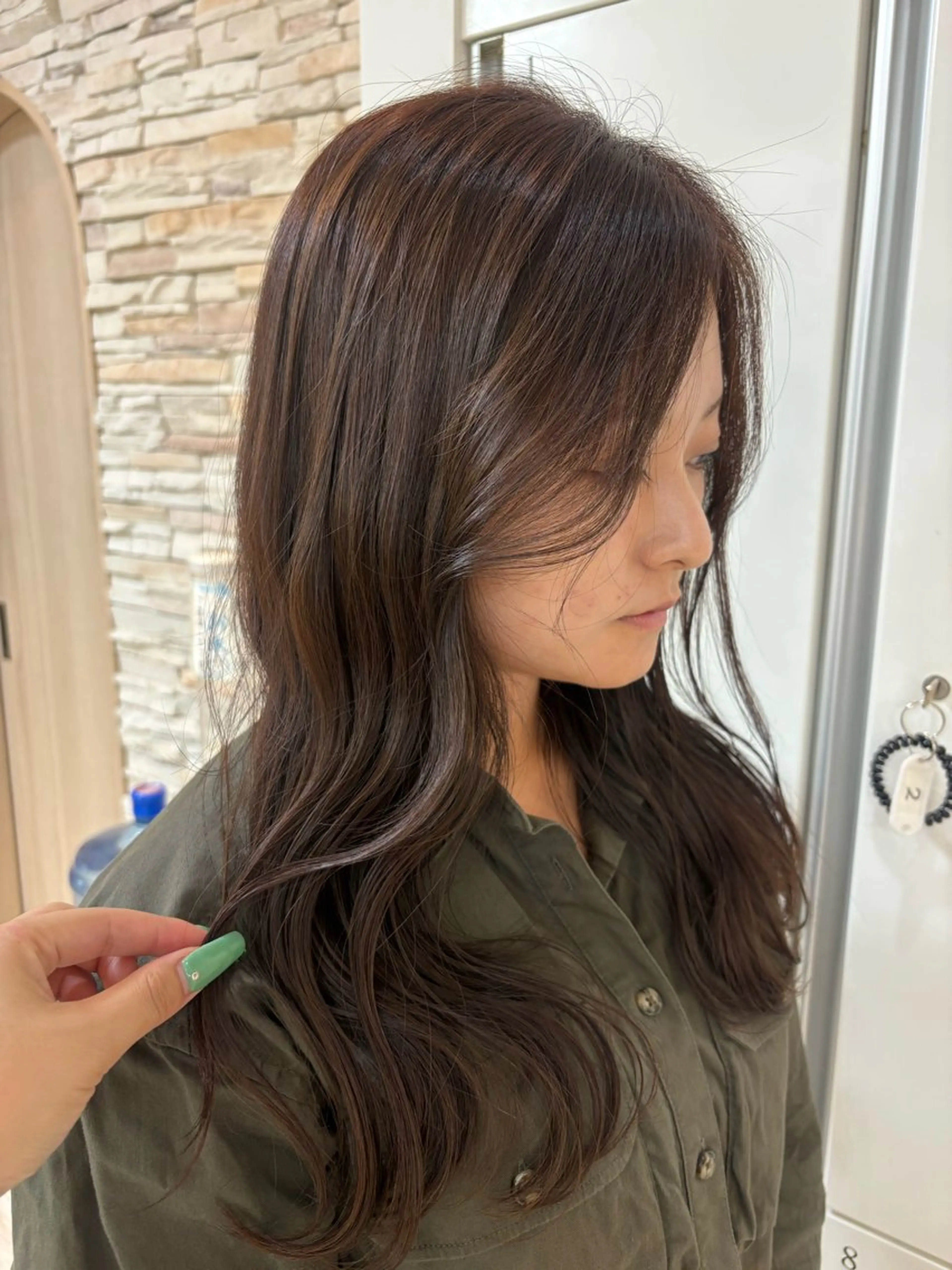 ロング カラー 透明感カラー カット ヘアカラー パーマ エクステ CREA渋沢 モデル募集🌺アイナのヘアスタイル
