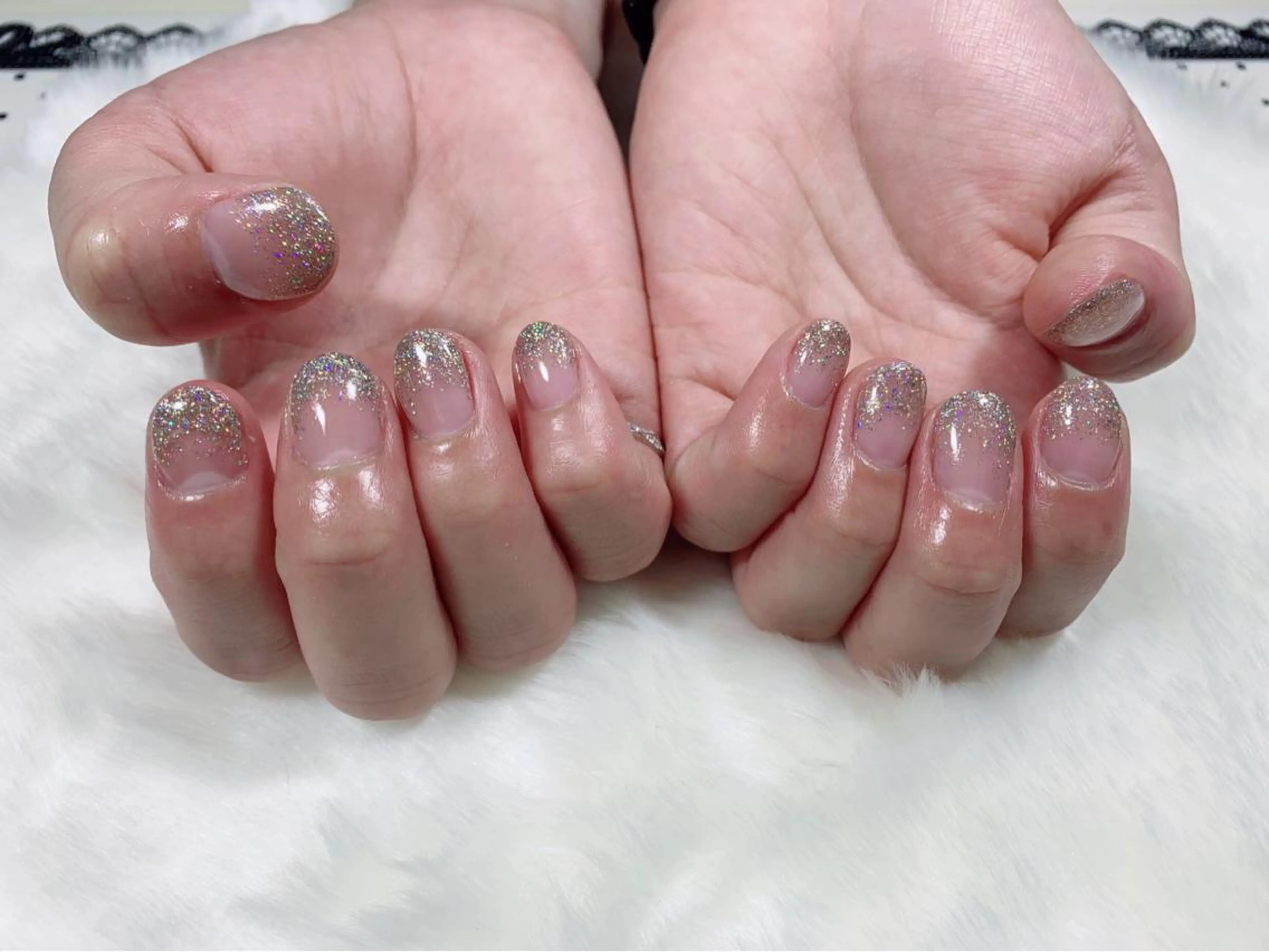 ネイル グラデーション ラメ(グリッター) ラメグラデーション salon EMANのネイルデザイン