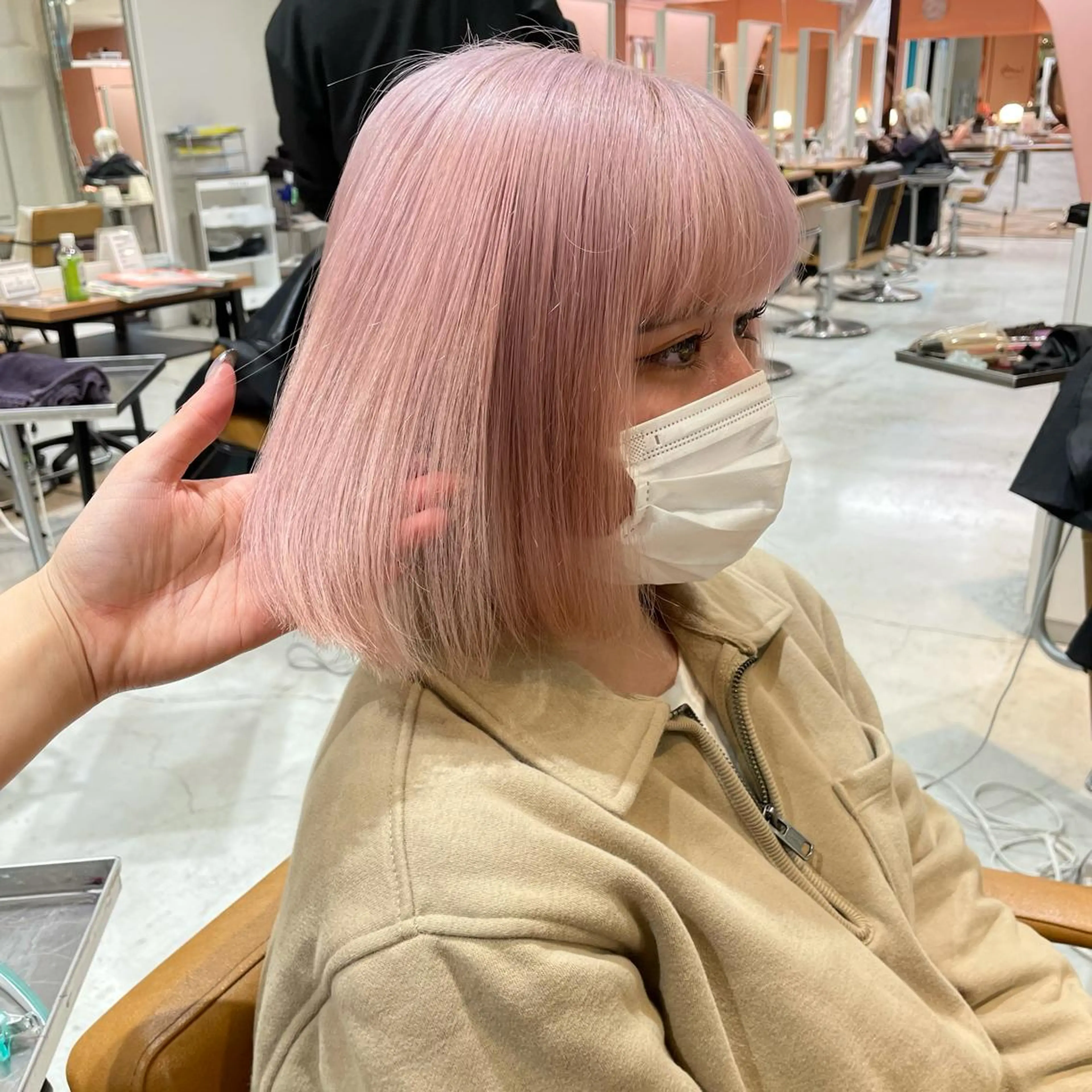 ミディアム ヘアカラー 大阪エクステ 🦋RINKAのヘアスタイル