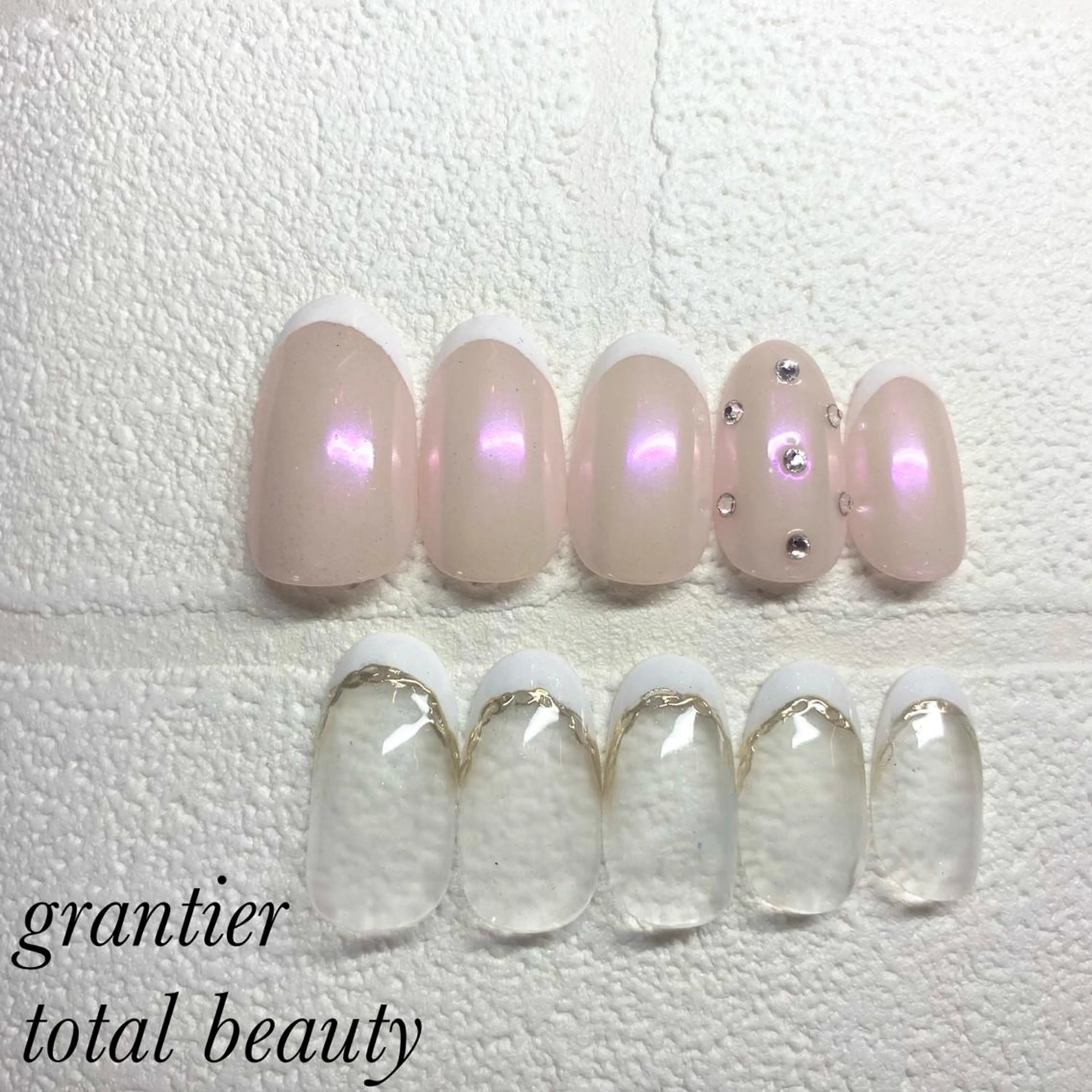 ネイル フレンチネイル ハンドネイル grantier beautyのネイルデザイン