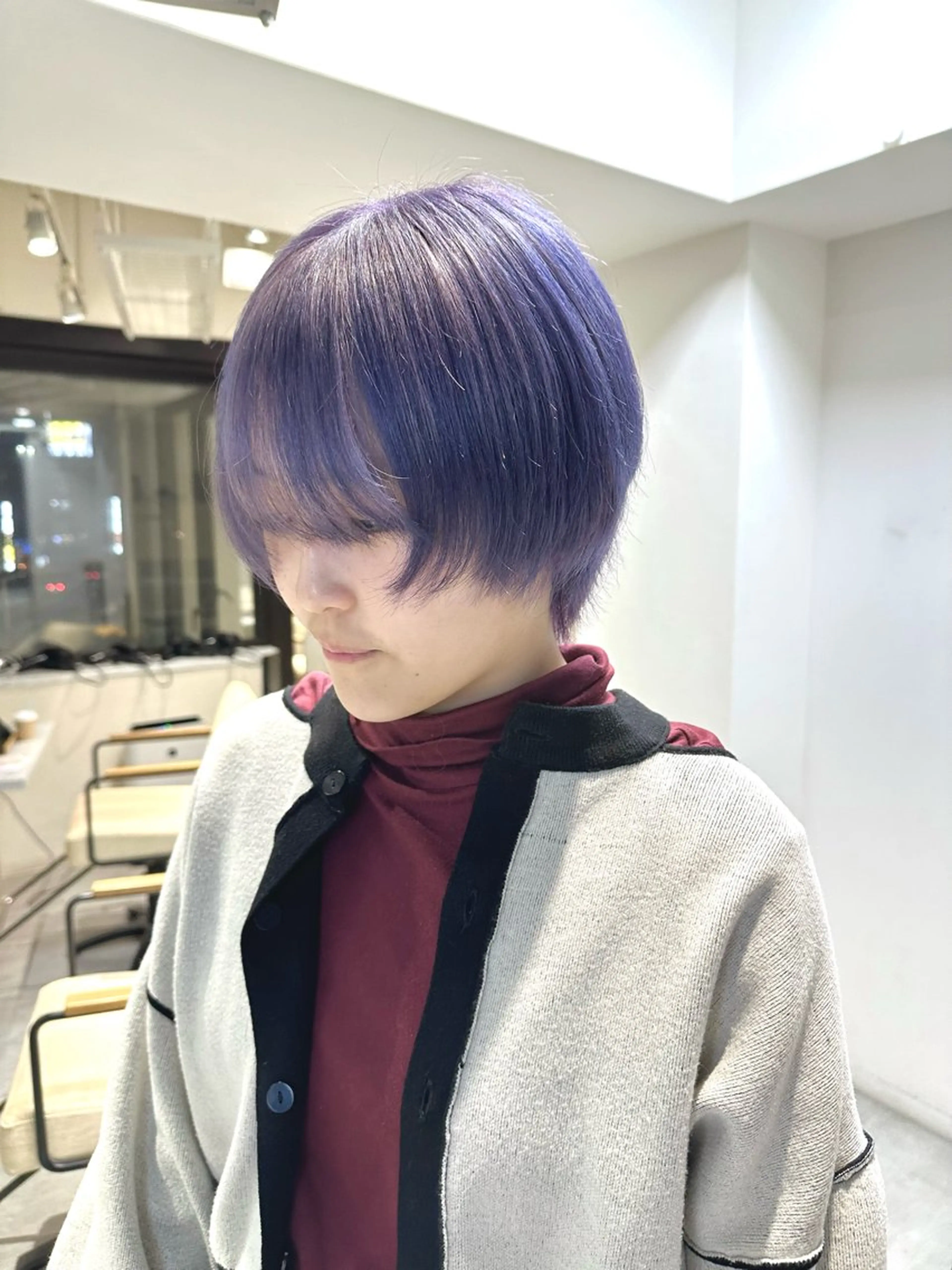 ショート カラー ヘアカラー Maria 梅田デザインカラーのヘアスタイル